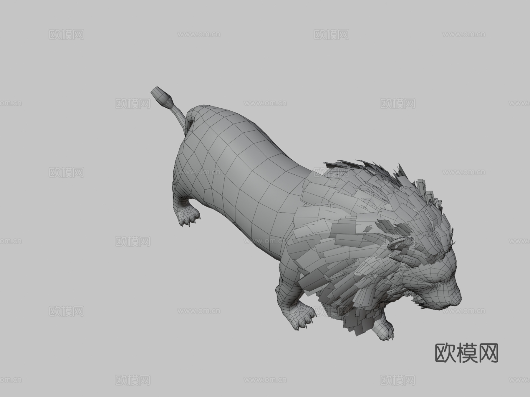 狮子3d模型