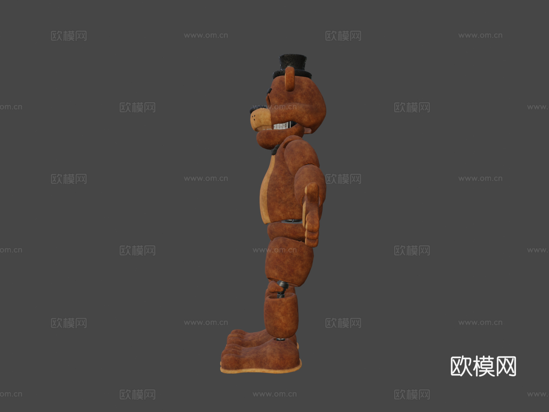 FNaF1弗雷迪·法兹熊绑定模型3d模型
