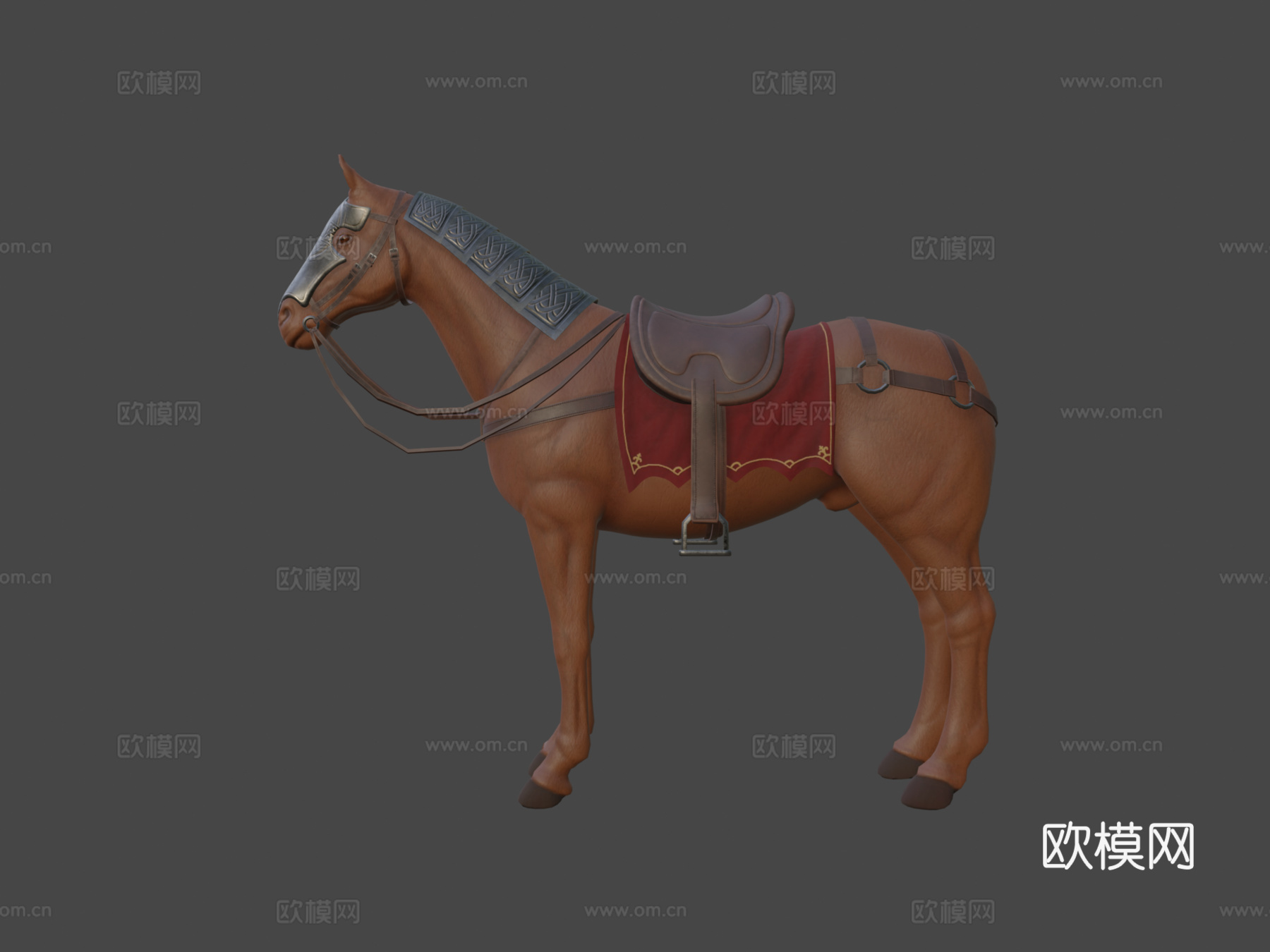 装甲马3d模型