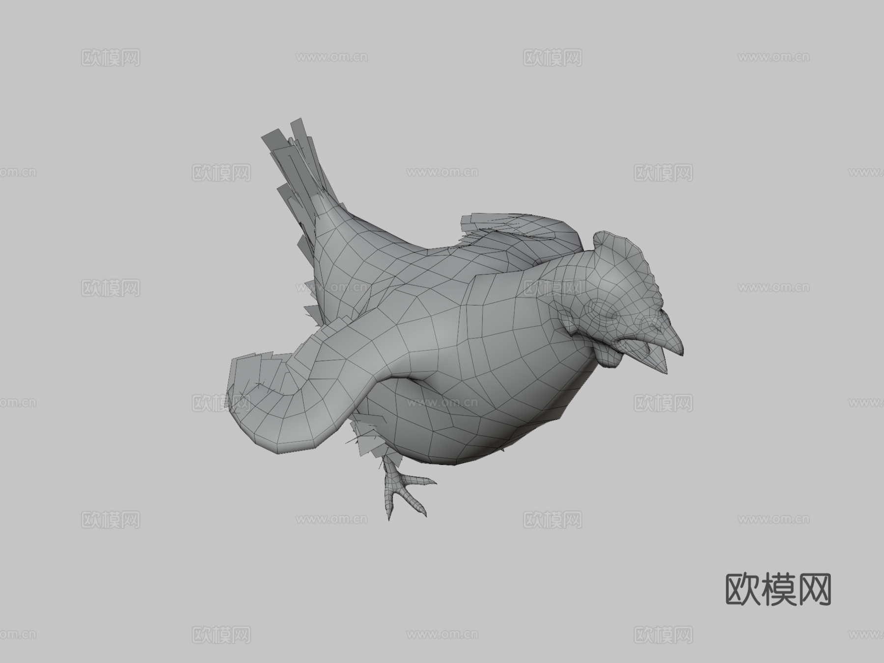 小鸡动画3d模型