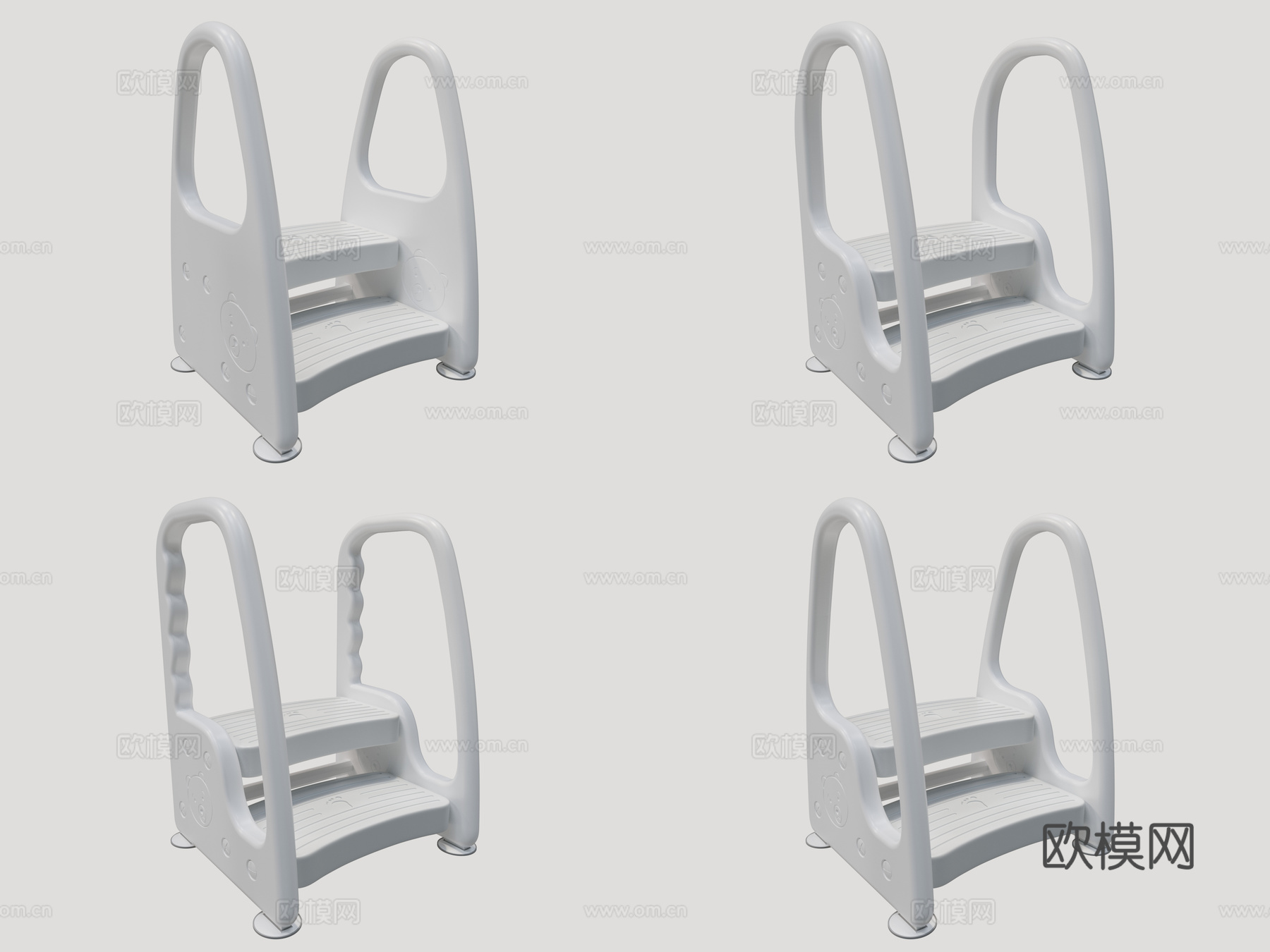 儿童登高扶凳3d模型