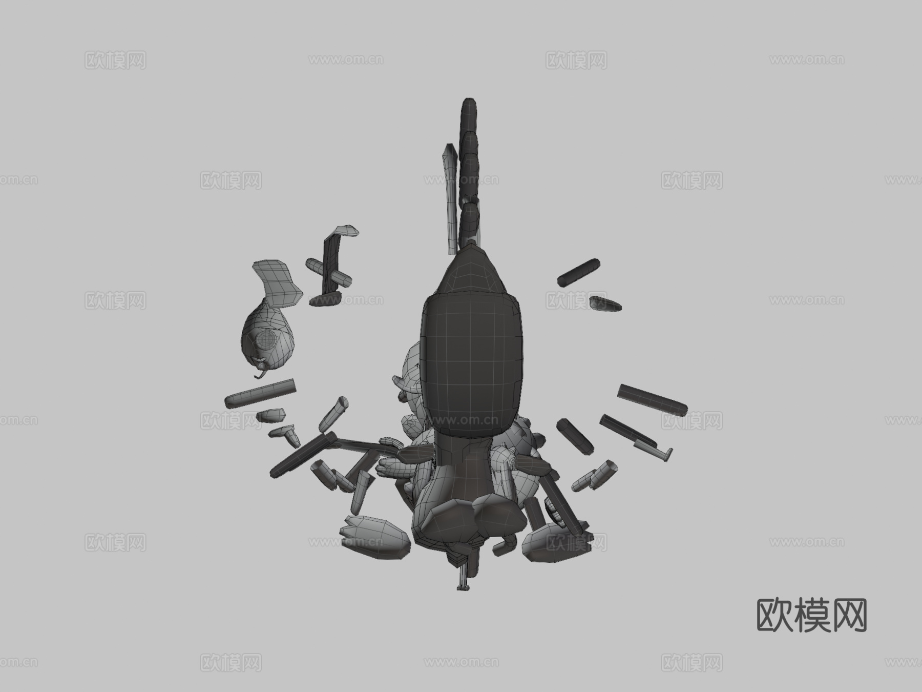古怪系列终极包3d模型