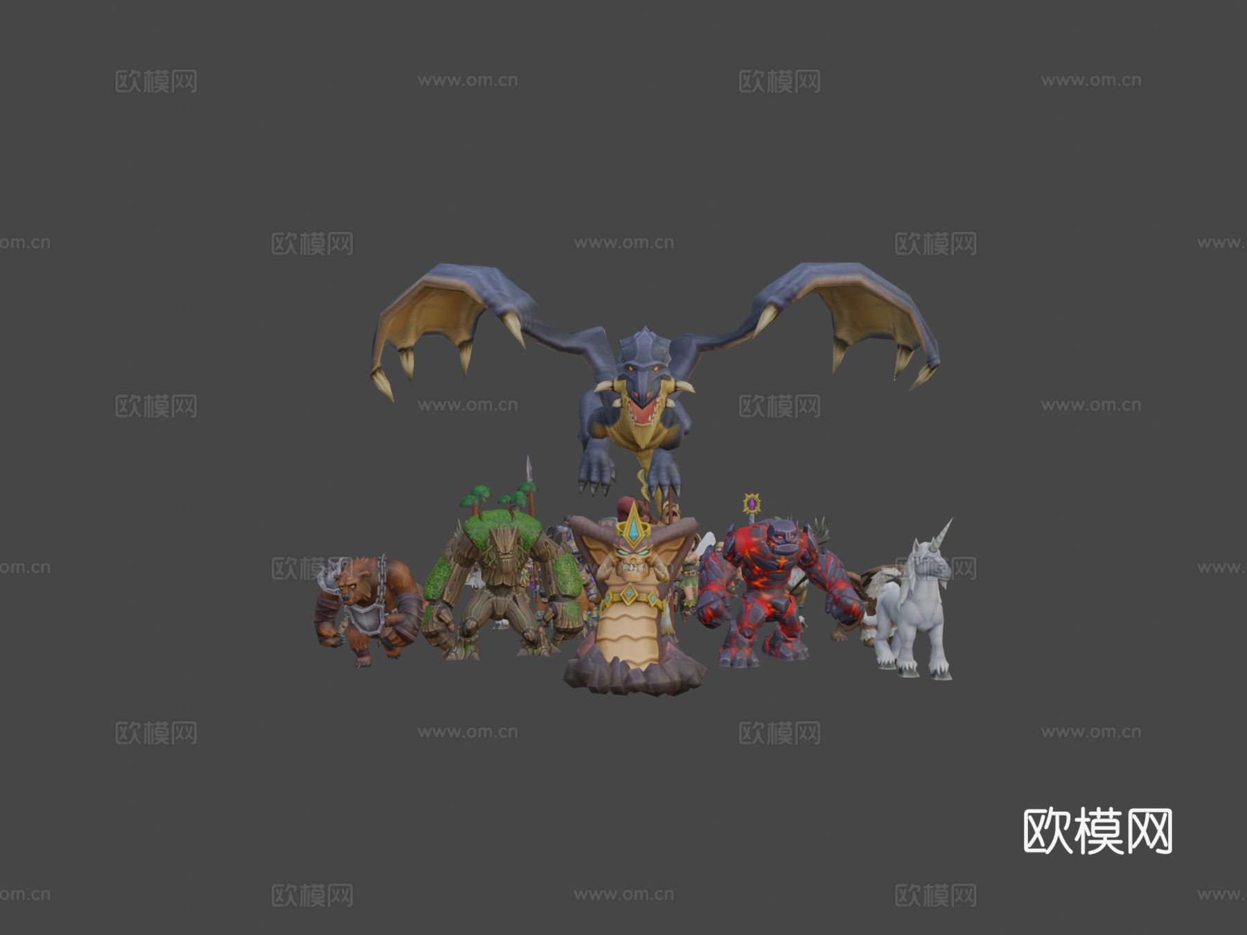 奇幻角色动画终极套装3d模型