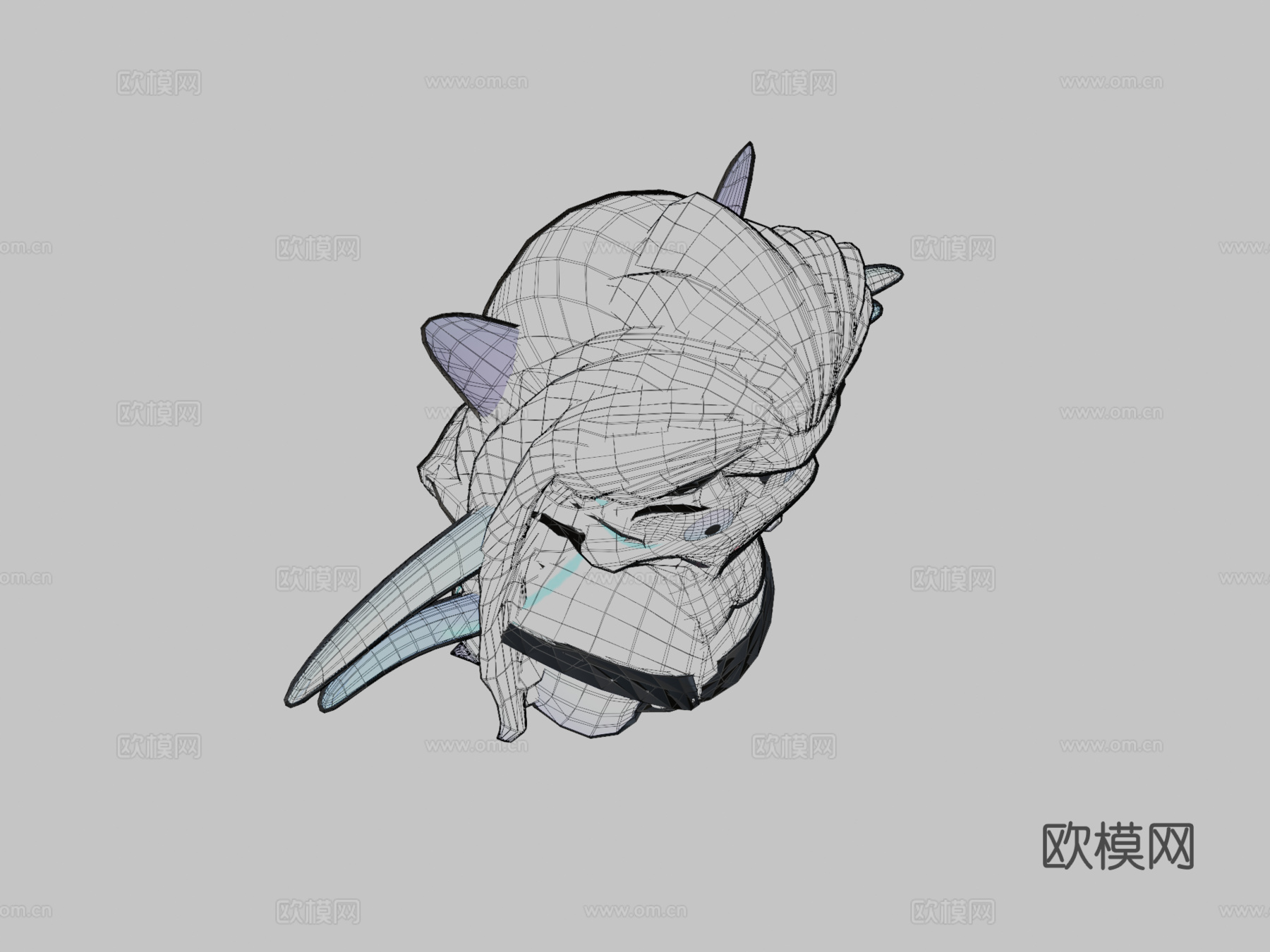 千珏（英雄联盟）-绑定模型3d模型