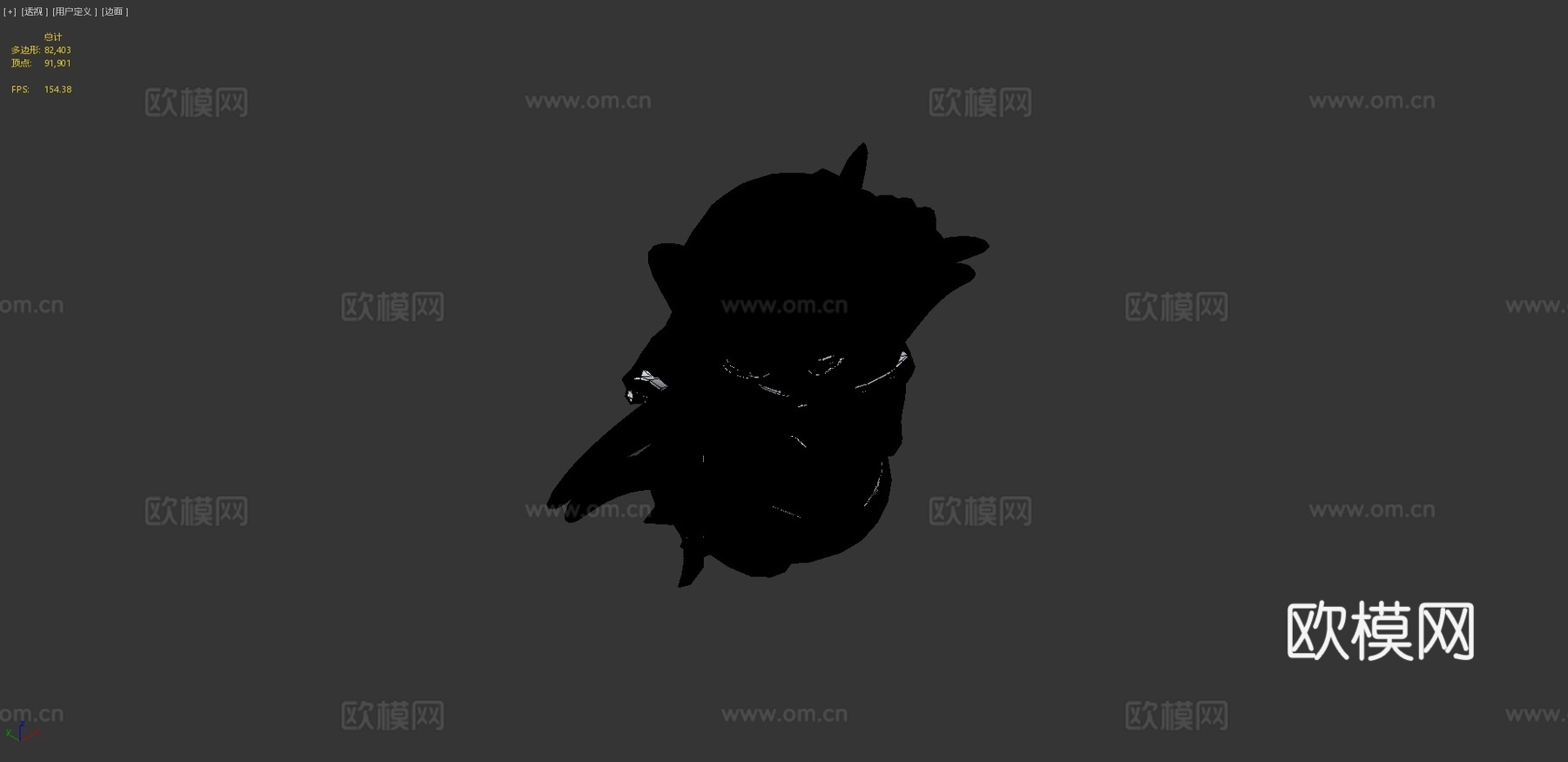 千珏（英雄联盟）-绑定模型3d模型