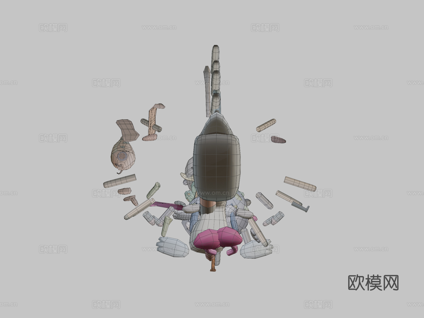 古怪系列终极包3d模型