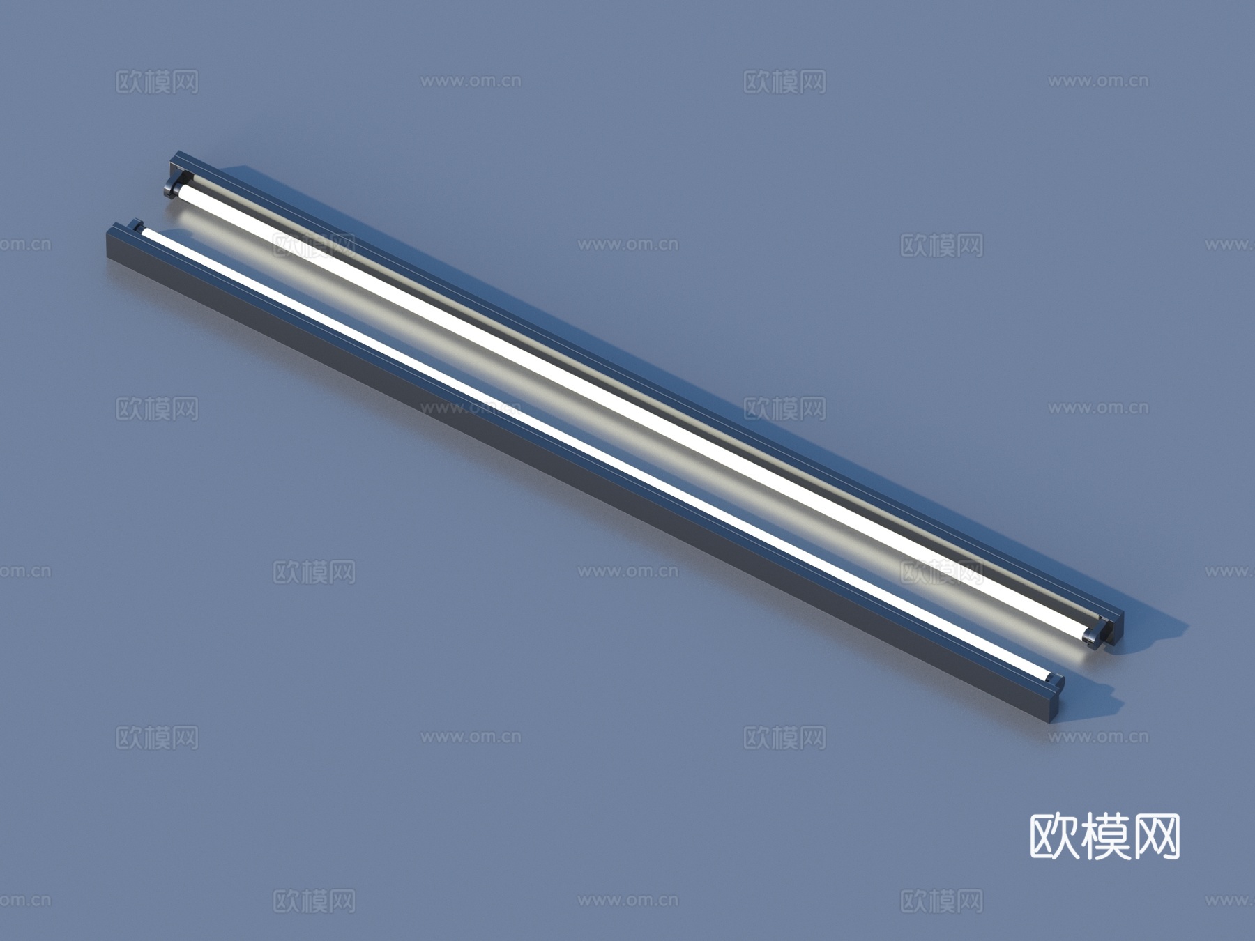 日光灯 灯管 电器 小品3d模型