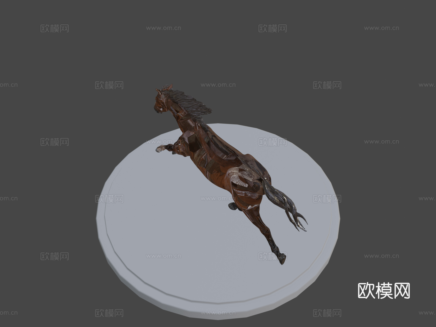 奔跑的马3d模型