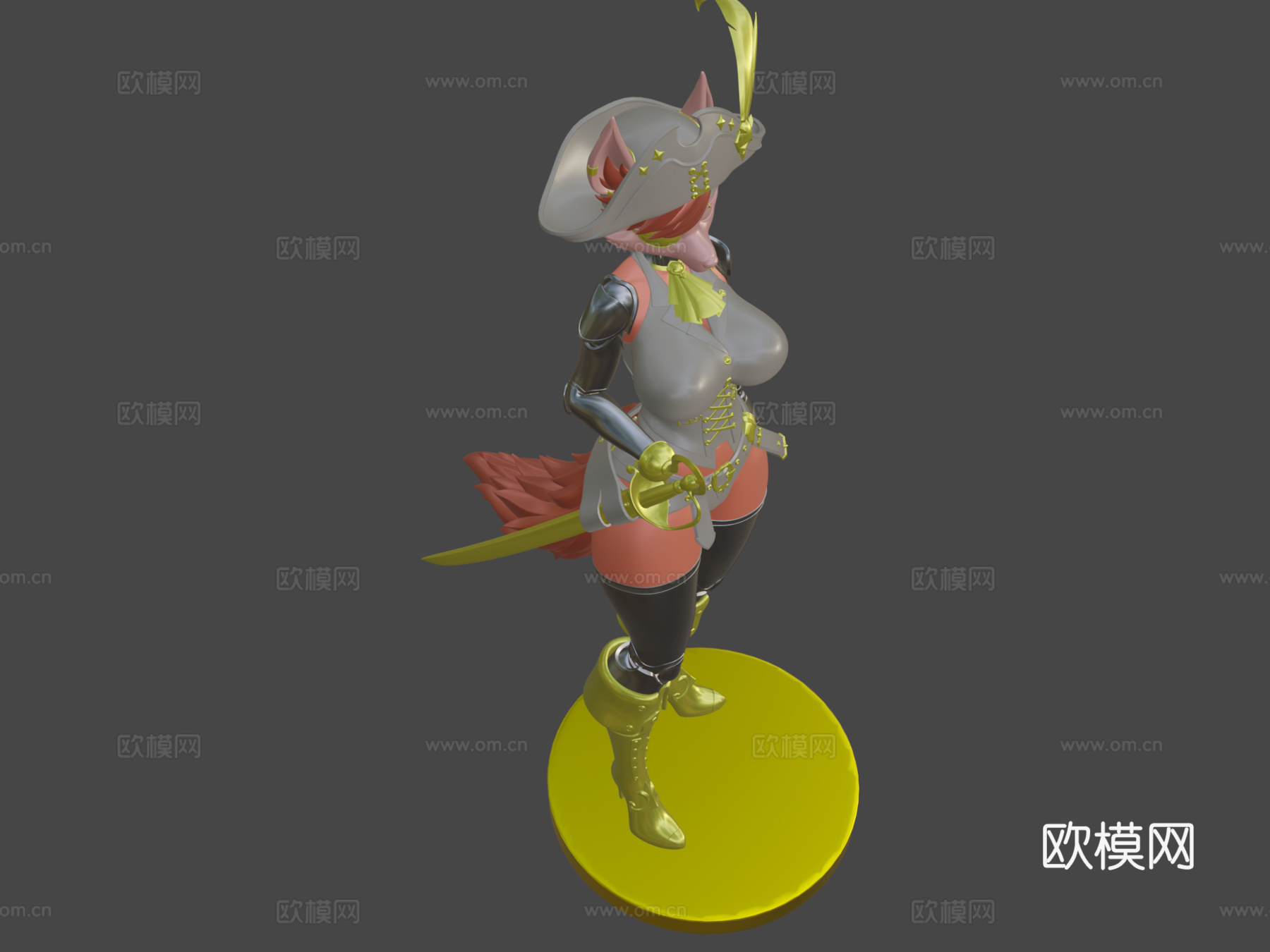 海盗狐狸福克西FNAF免费样品3d模型