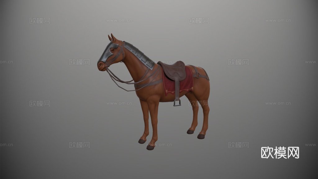 装甲马3d模型