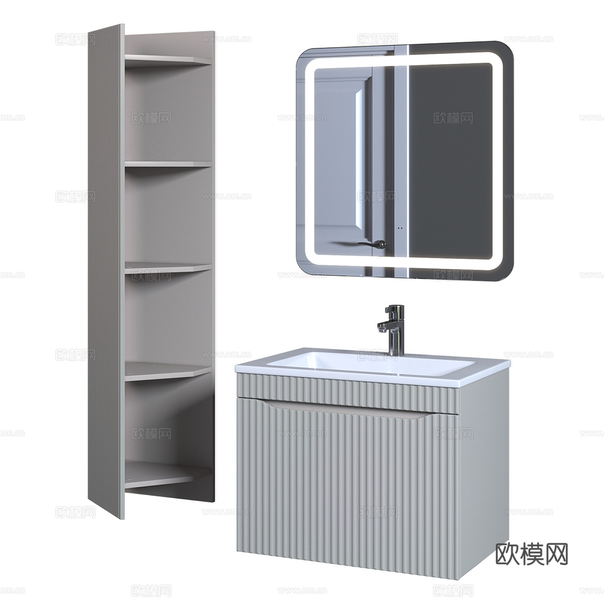 洗手台盆柜3d模型