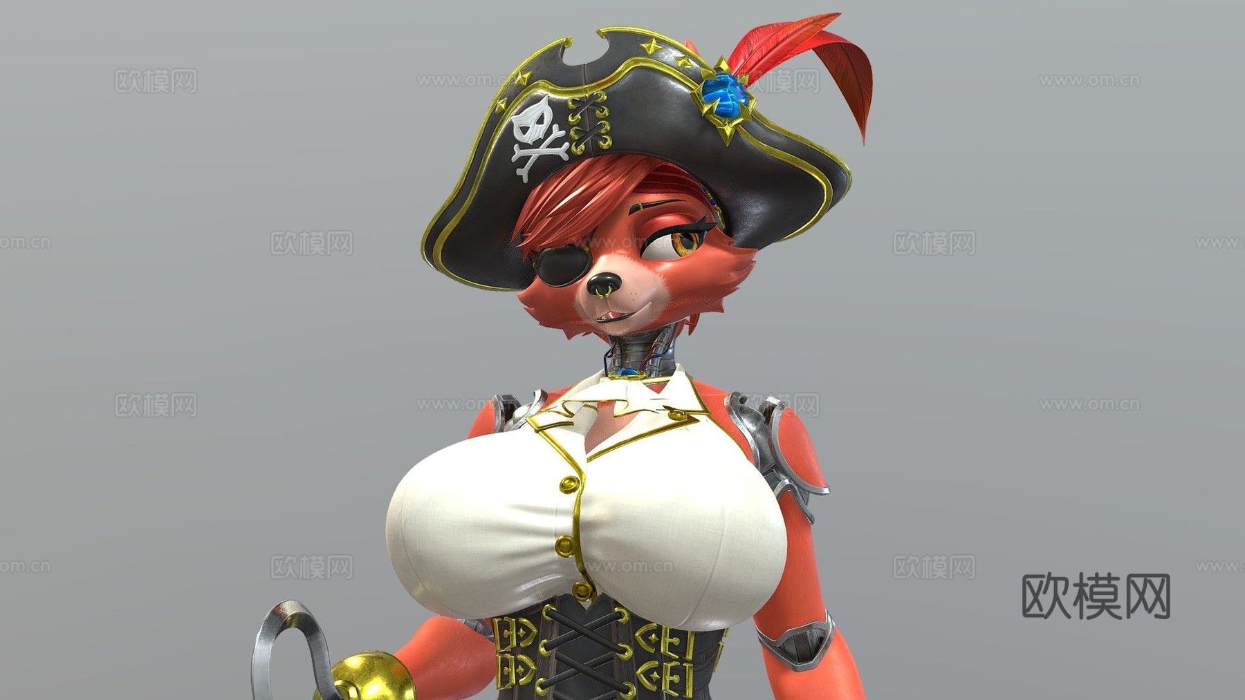 海盗狐狸福克西FNAF免费样品3d模型