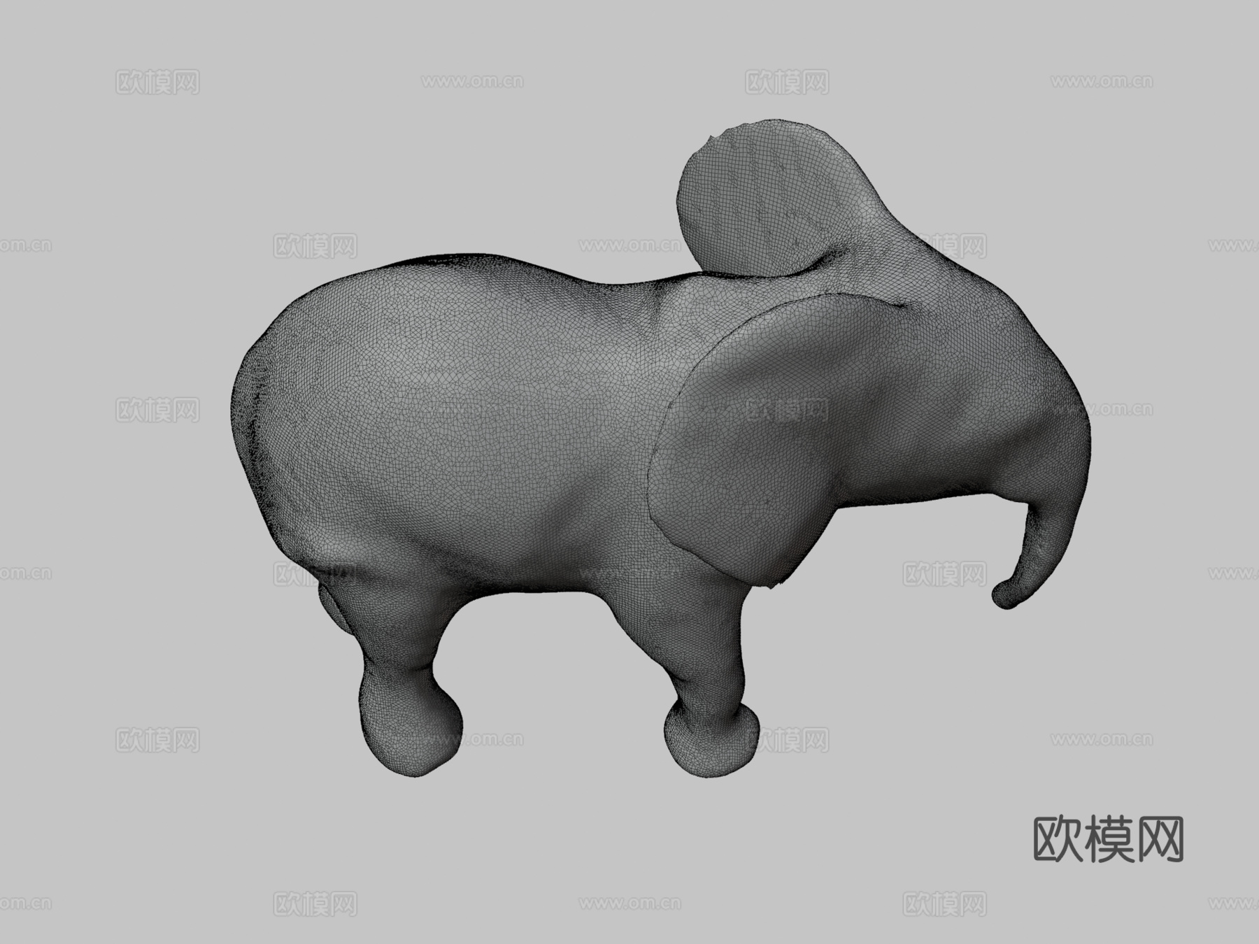 我们的大象吉祥物3d模型