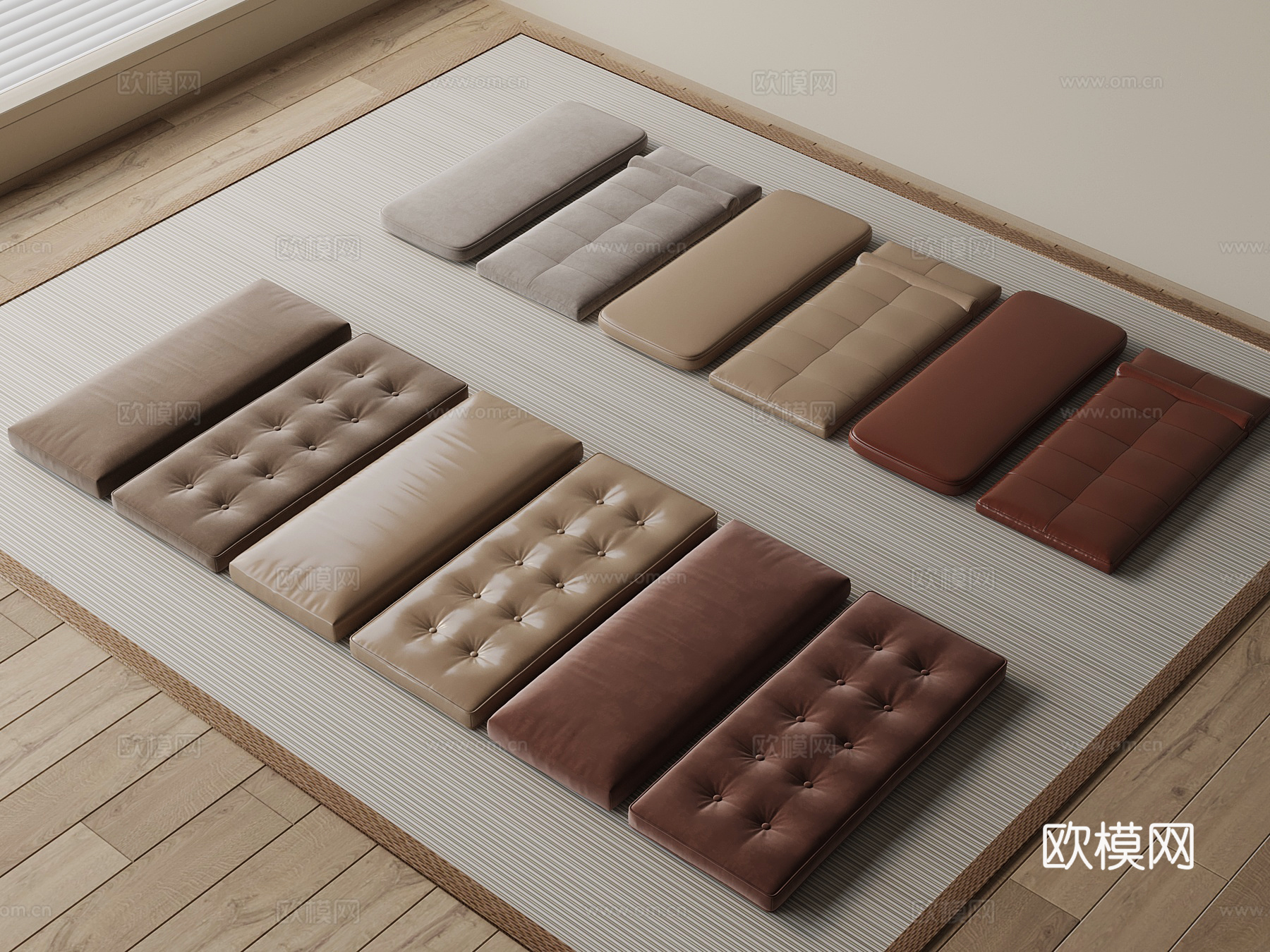 桌垫 飘窗垫3d模型