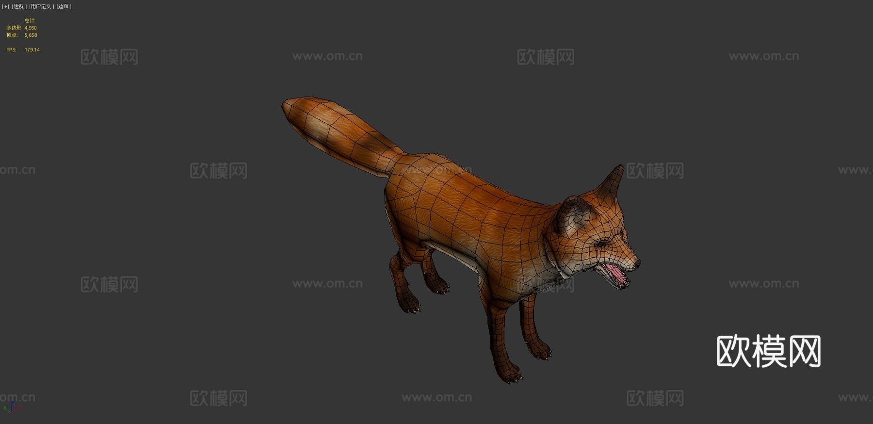 狐狸动画3d模型