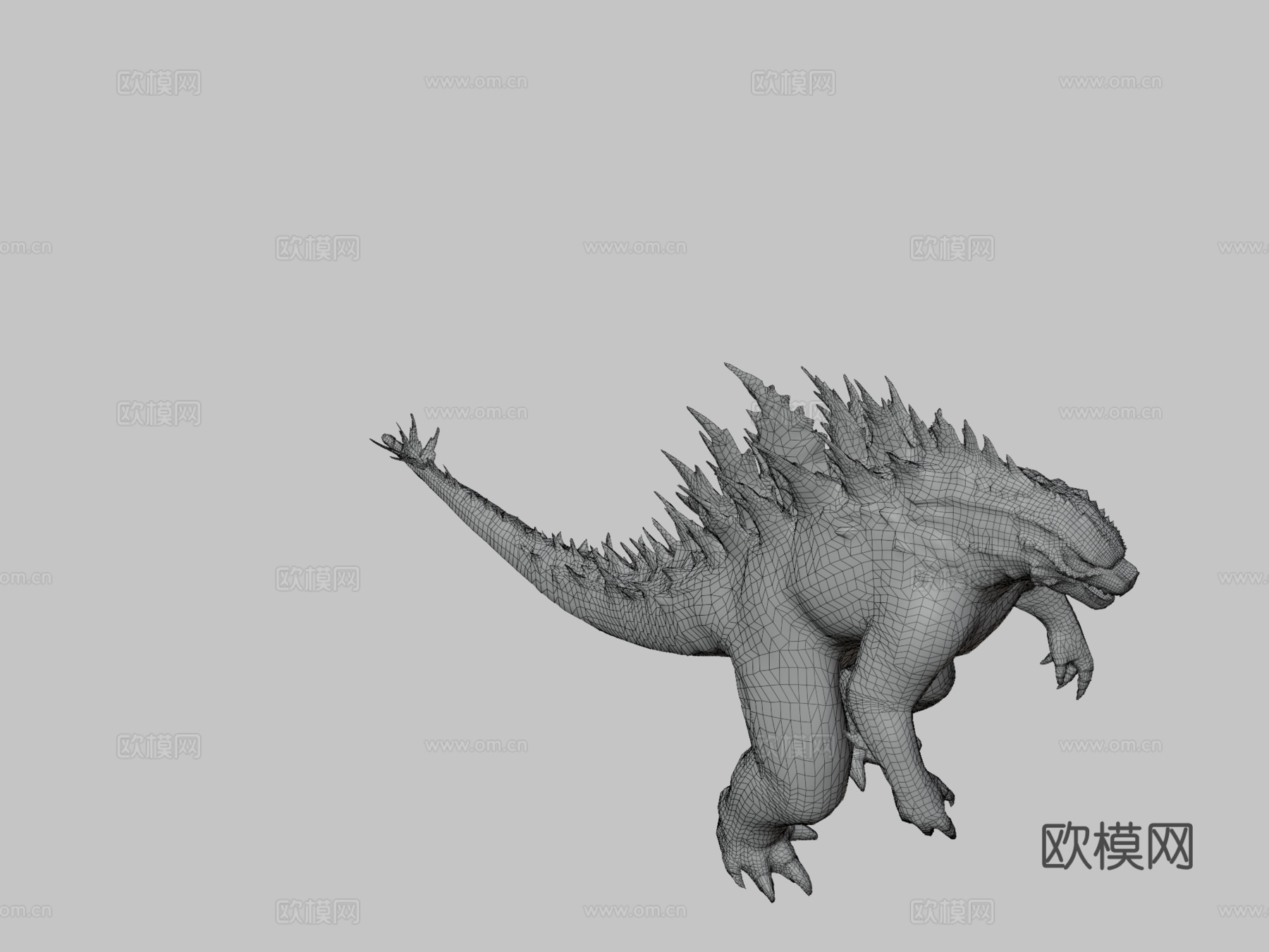 进化版哥斯拉3d模型