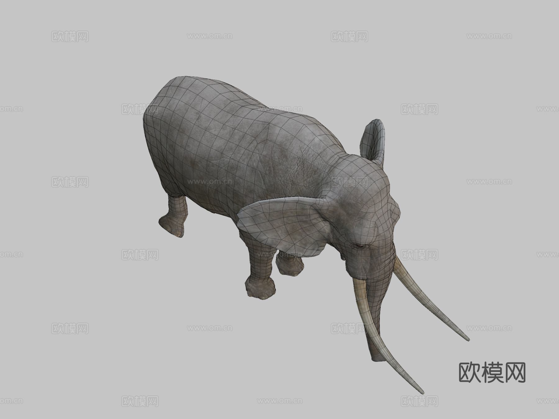 大象动画3d模型