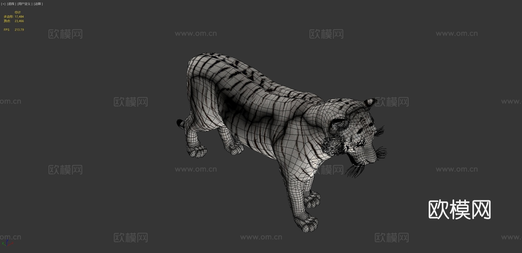 白虎3d模型