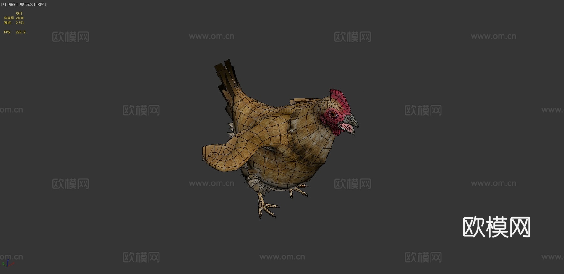 小鸡动画3d模型