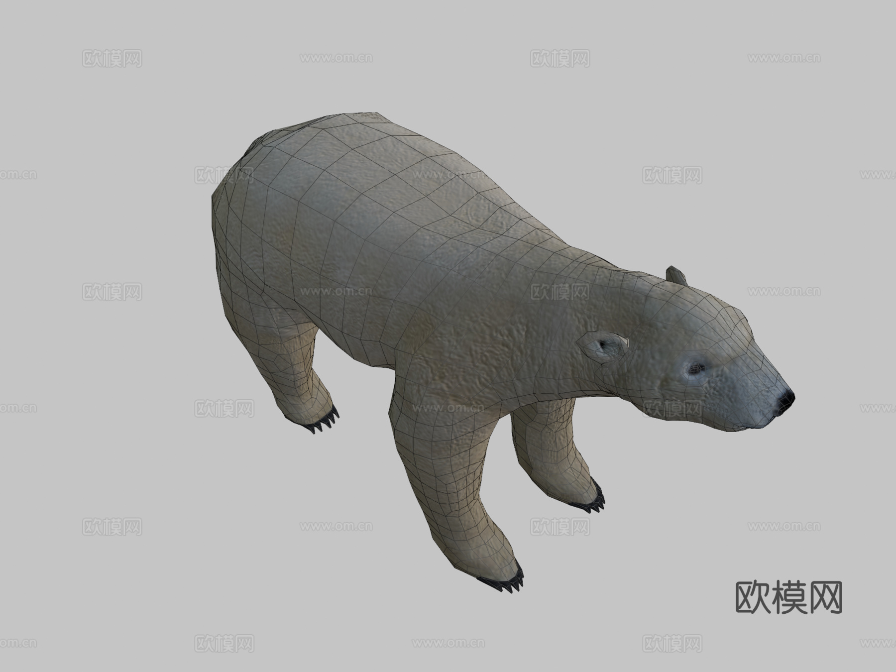 北极熊3d模型