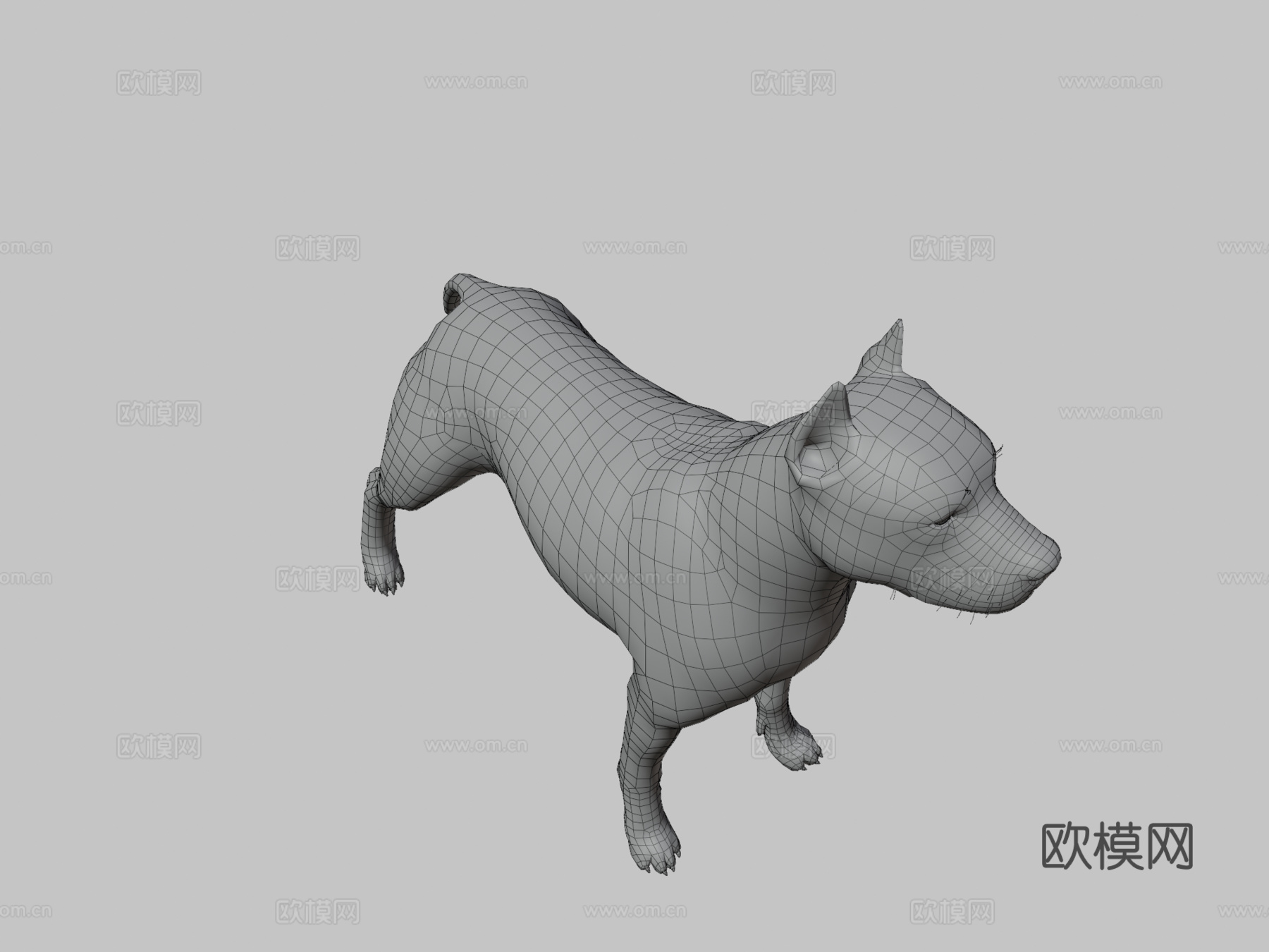 比特犬3d模型