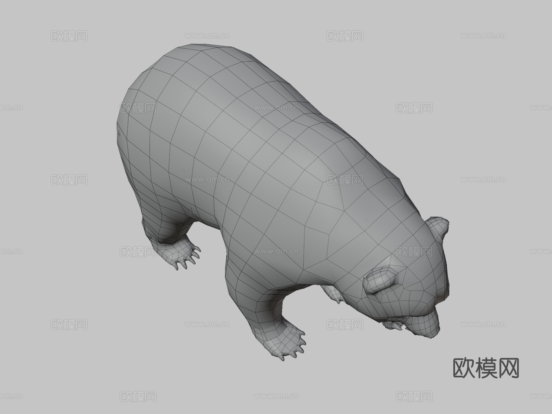 熊动画3d模型