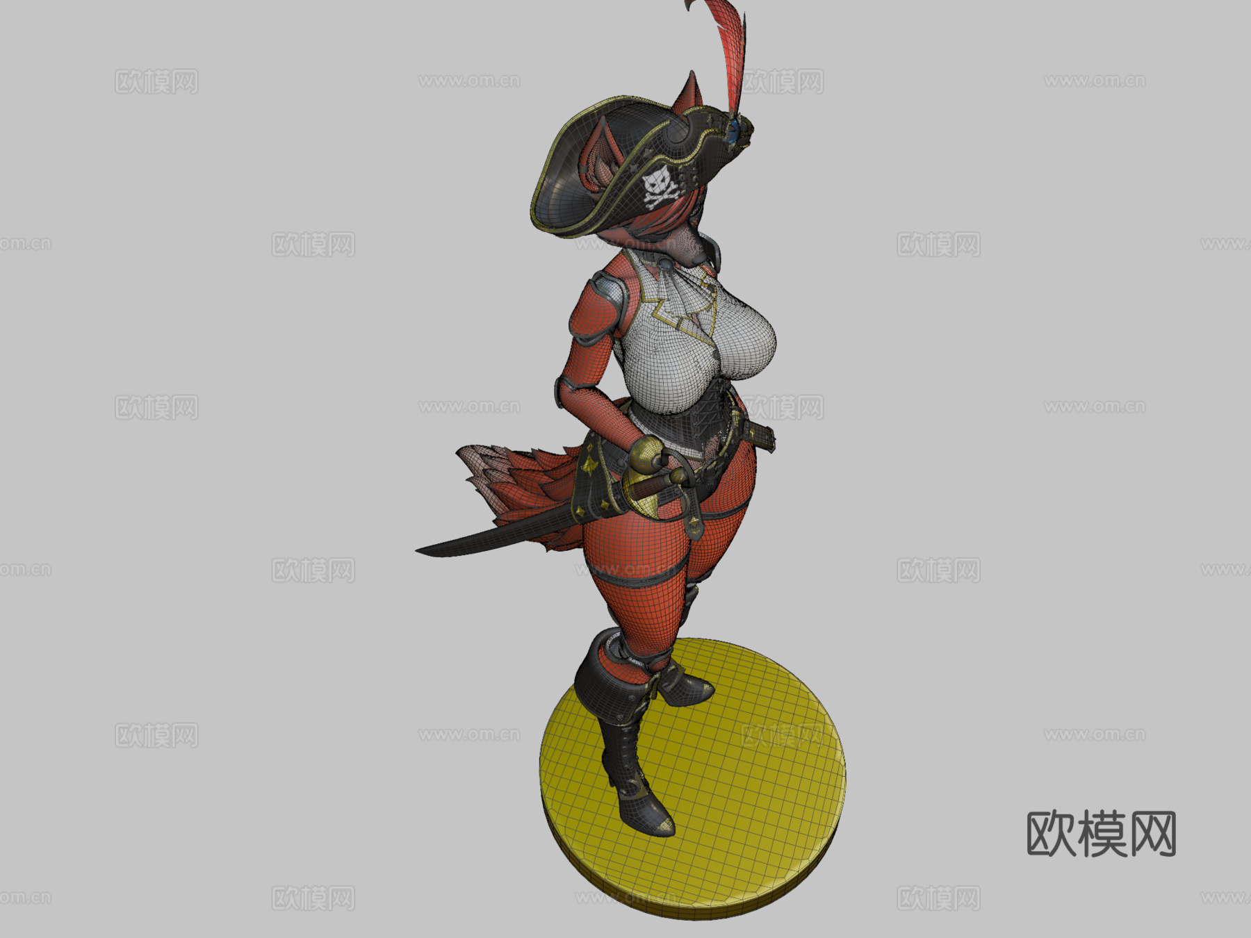 海盗狐狸福克西FNAF免费样品3d模型