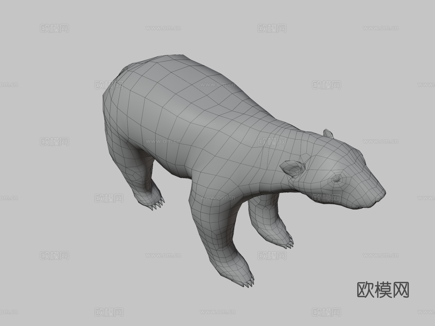 北极熊3d模型