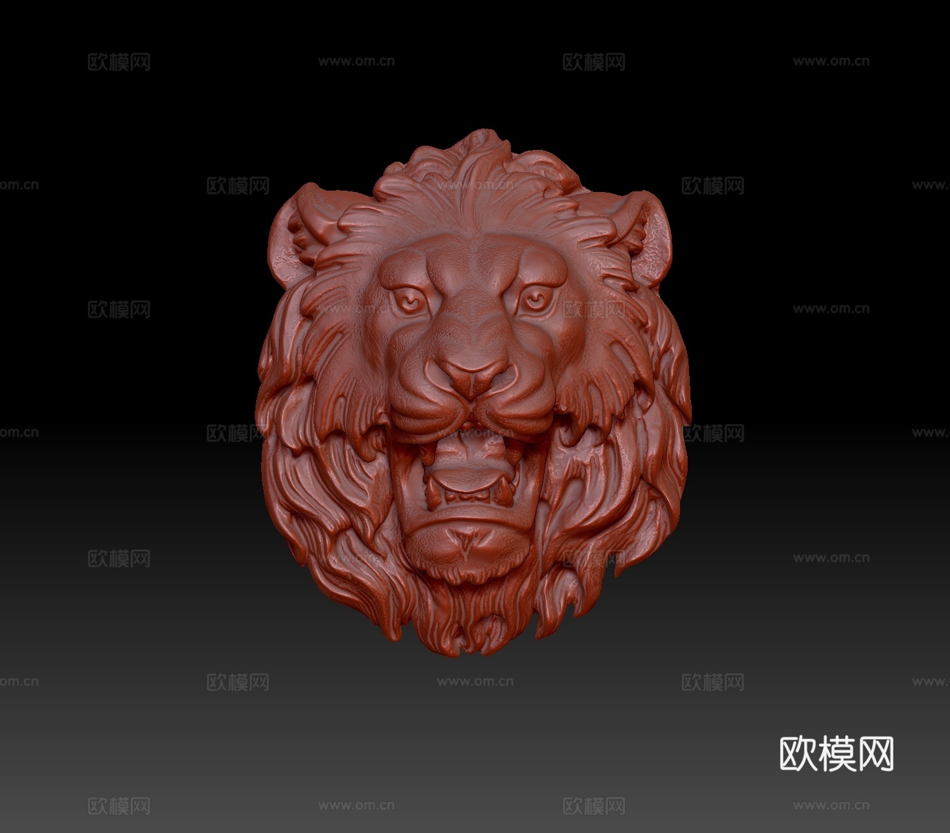 欧式狮流水喷泉动物雕塑3d模型
