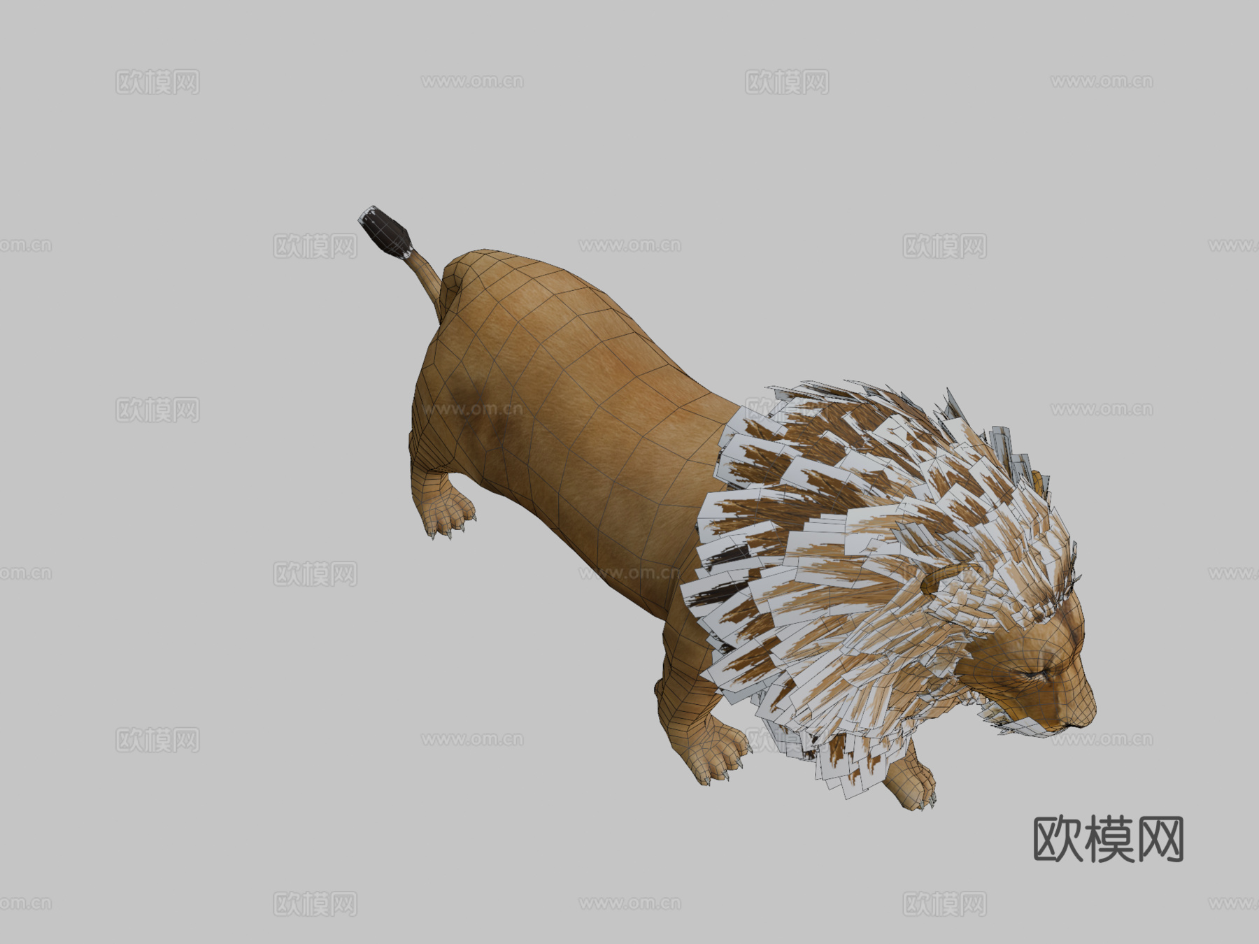 狮子3d模型