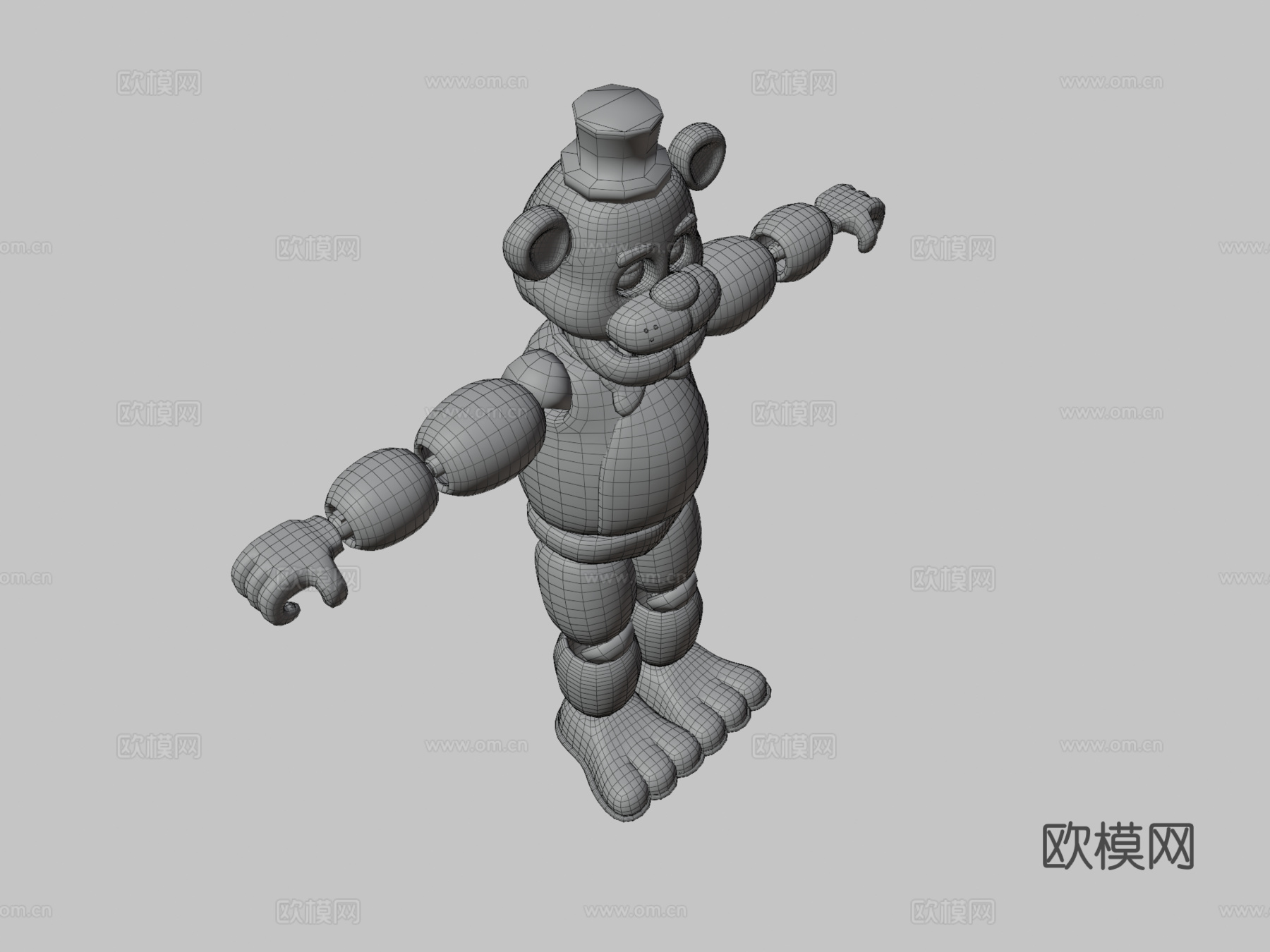 黄金弗莱迪3d模型