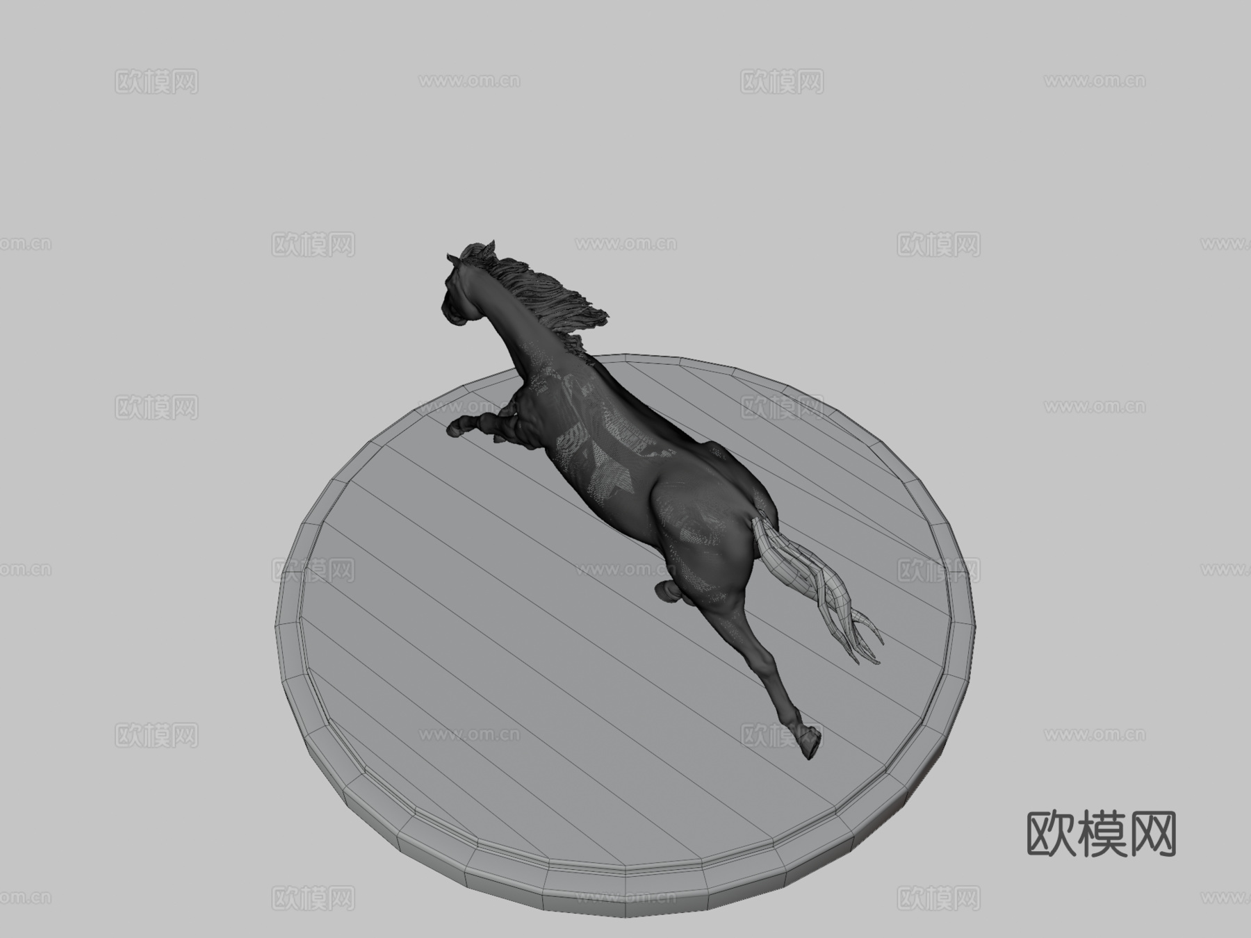 奔跑的马3d模型