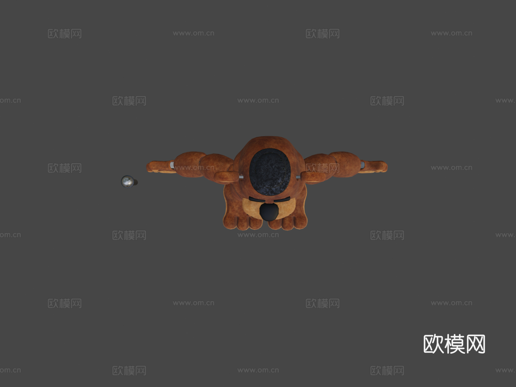 FNaF1弗雷迪·法兹熊绑定模型3d模型