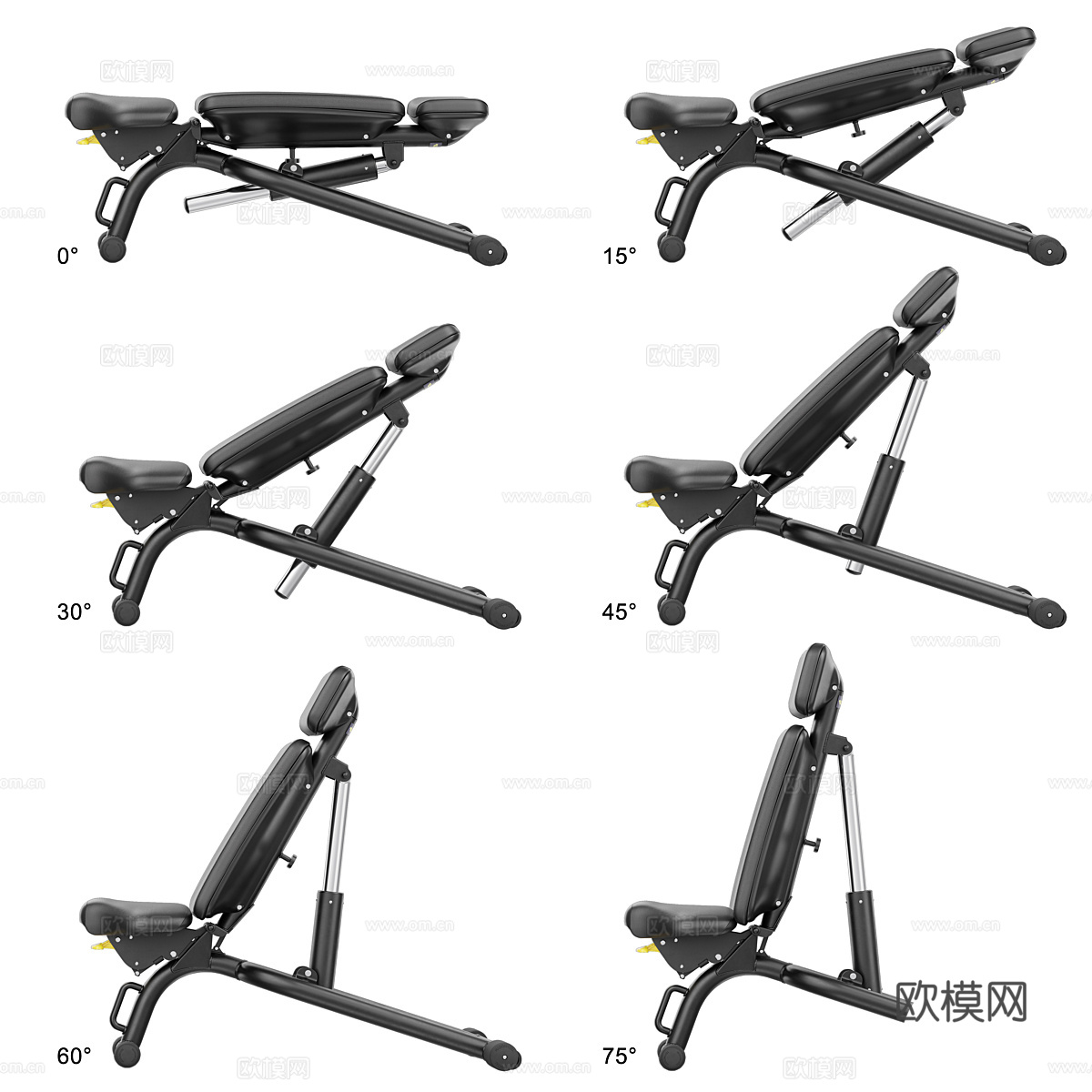 现代健身器材3d模型