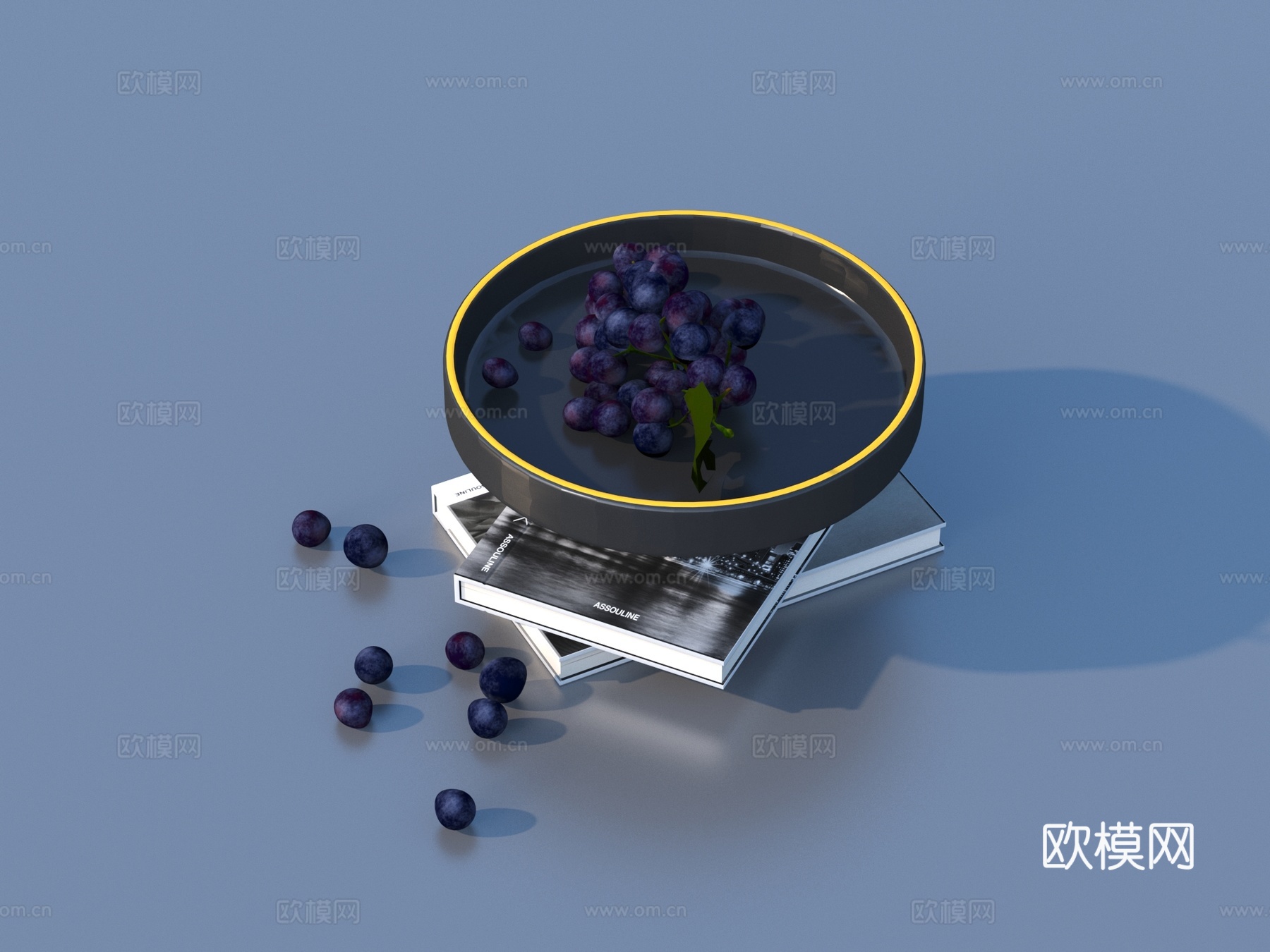 水果摆盘3d模型