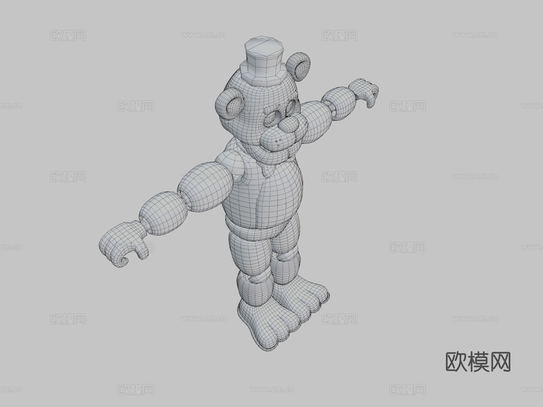黄金弗莱迪3d模型