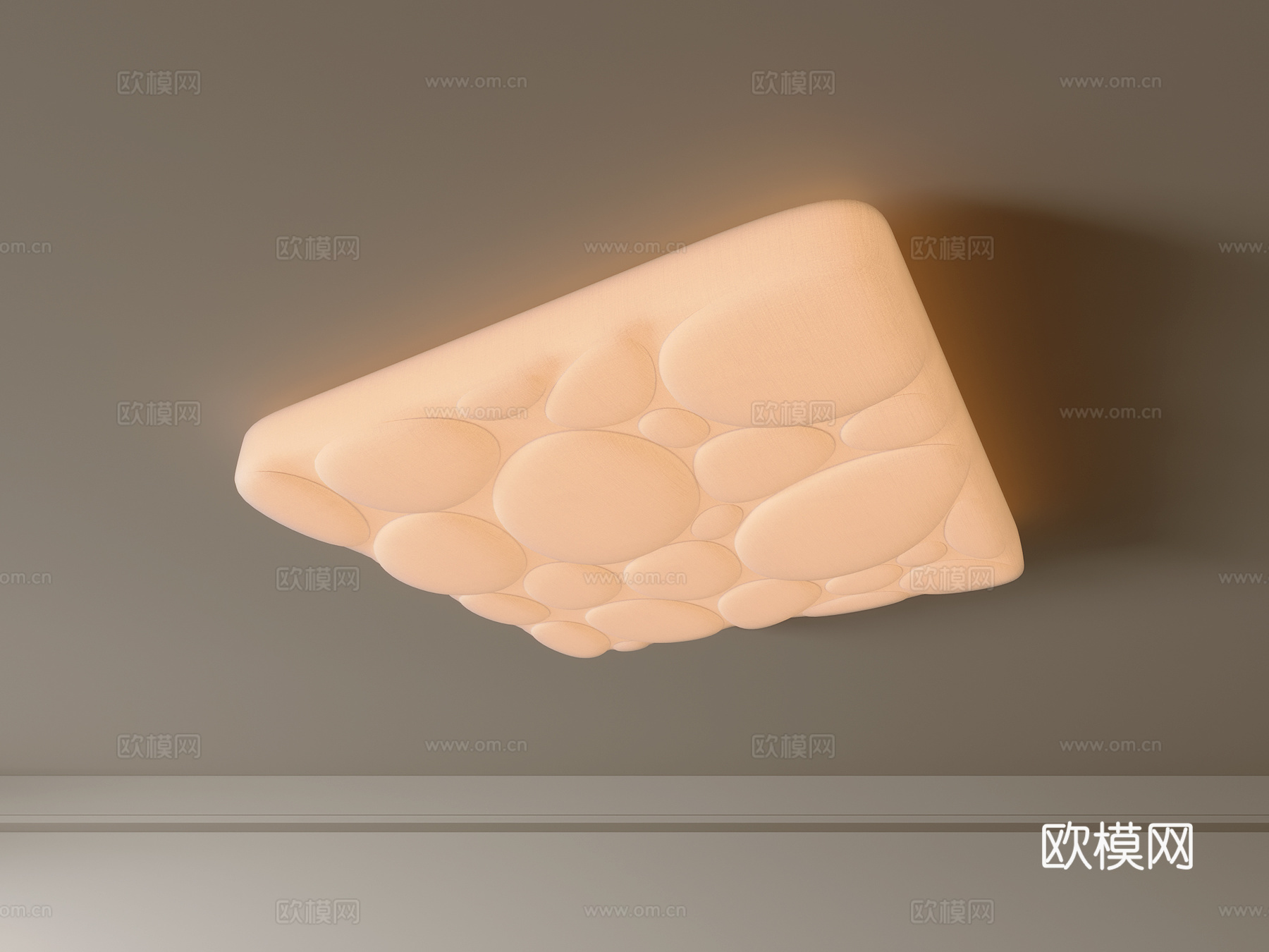 现代吸顶灯 几何形吸顶灯 卧室灯 艺术造型灯具 时尚客厅灯3d模型