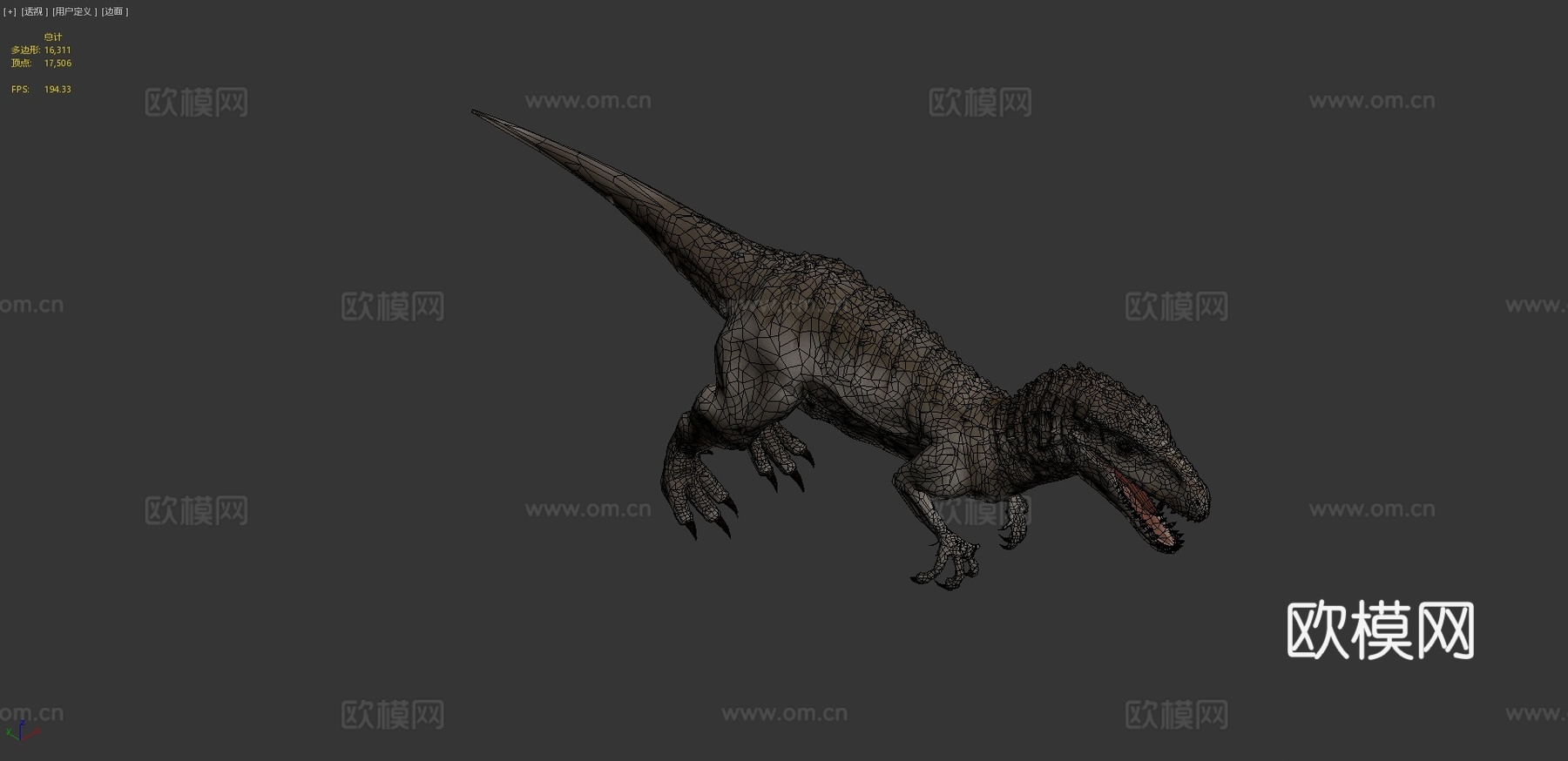 暴虐霸王龙[4K纹理]3d模型