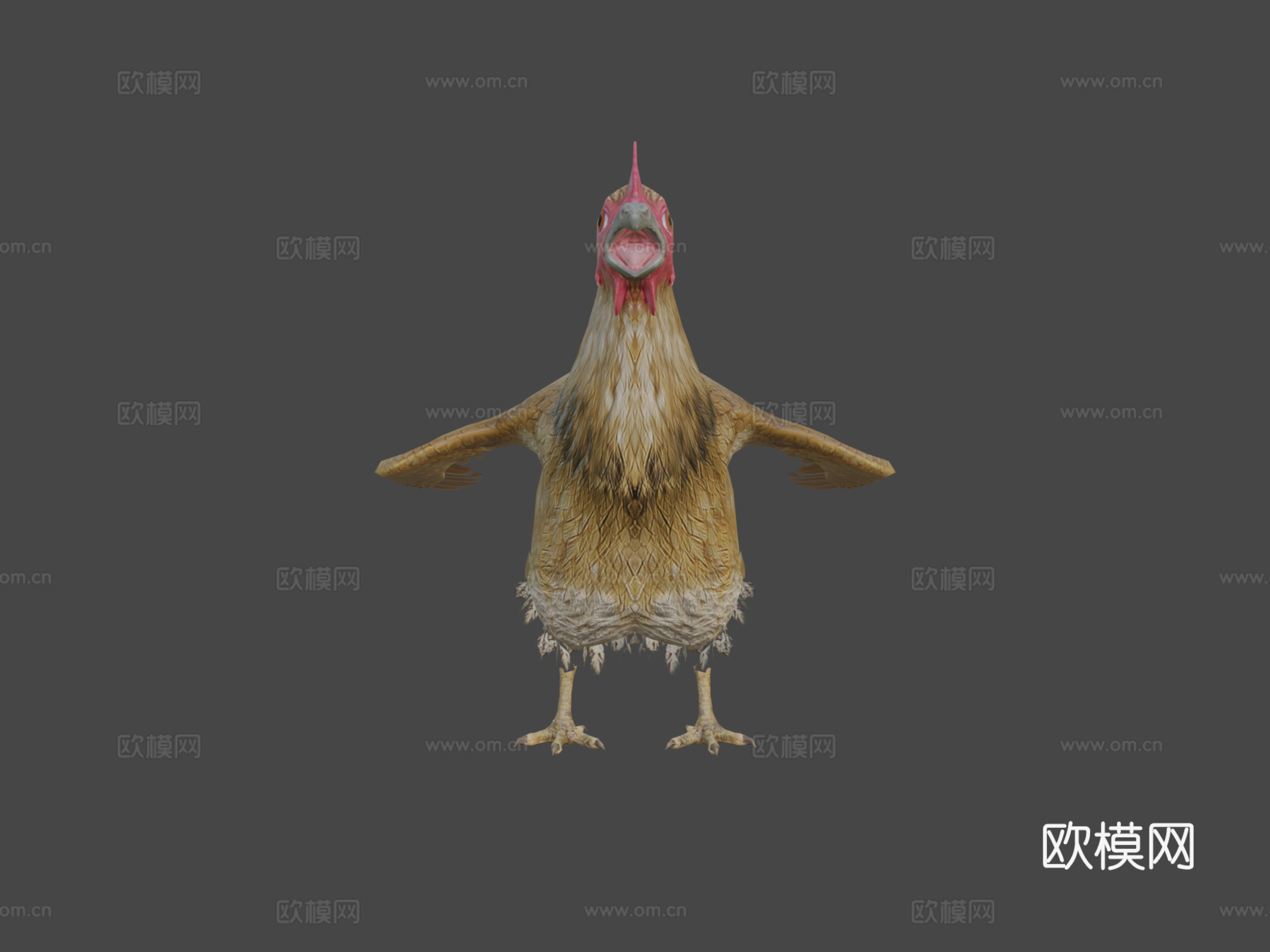 小鸡动画3d模型