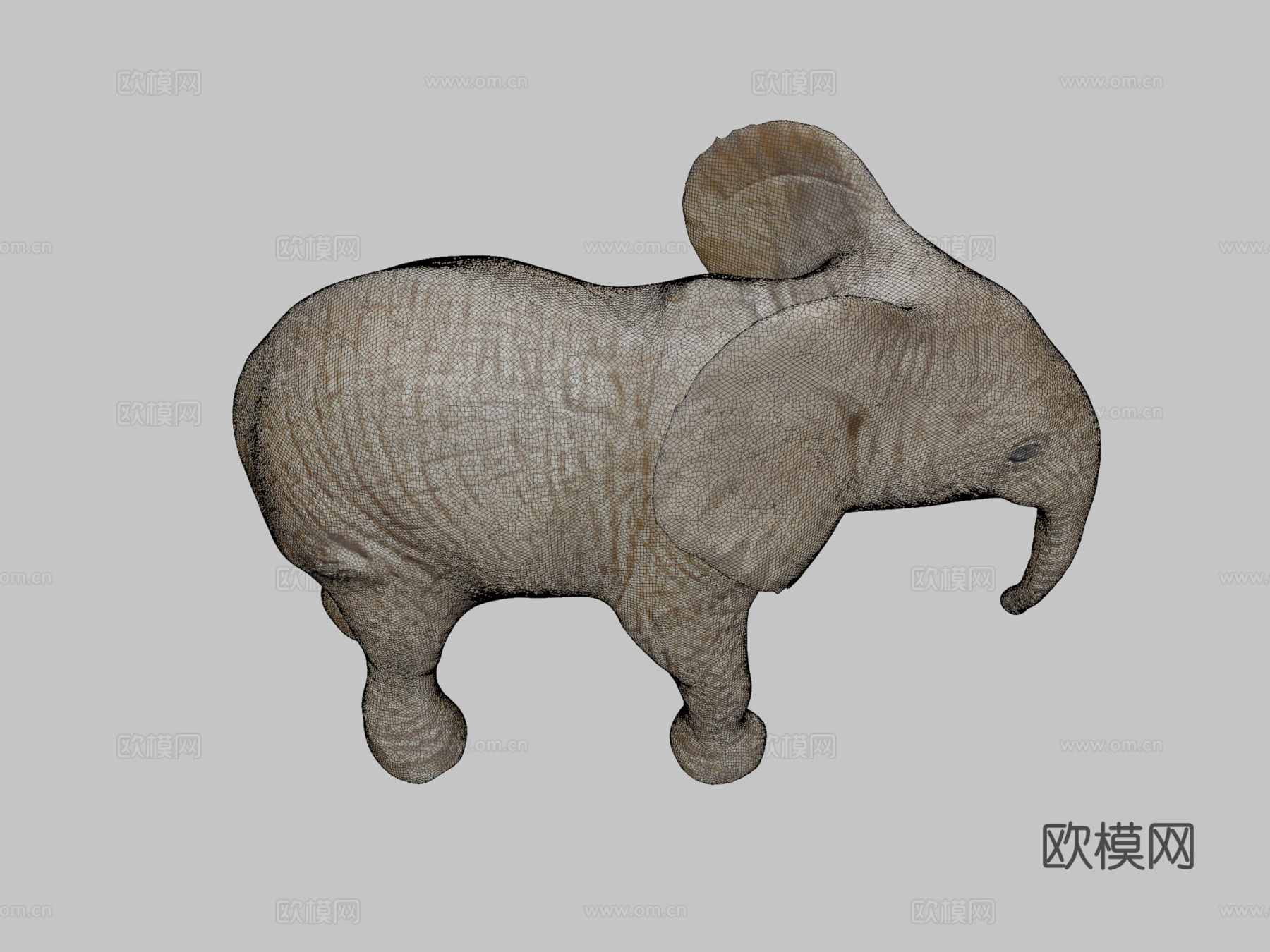 我们的大象吉祥物3d模型