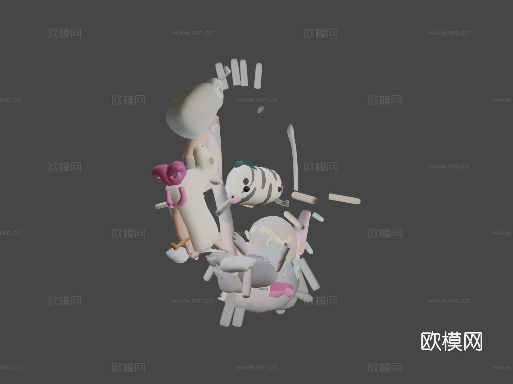 古怪系列终极包3d模型
