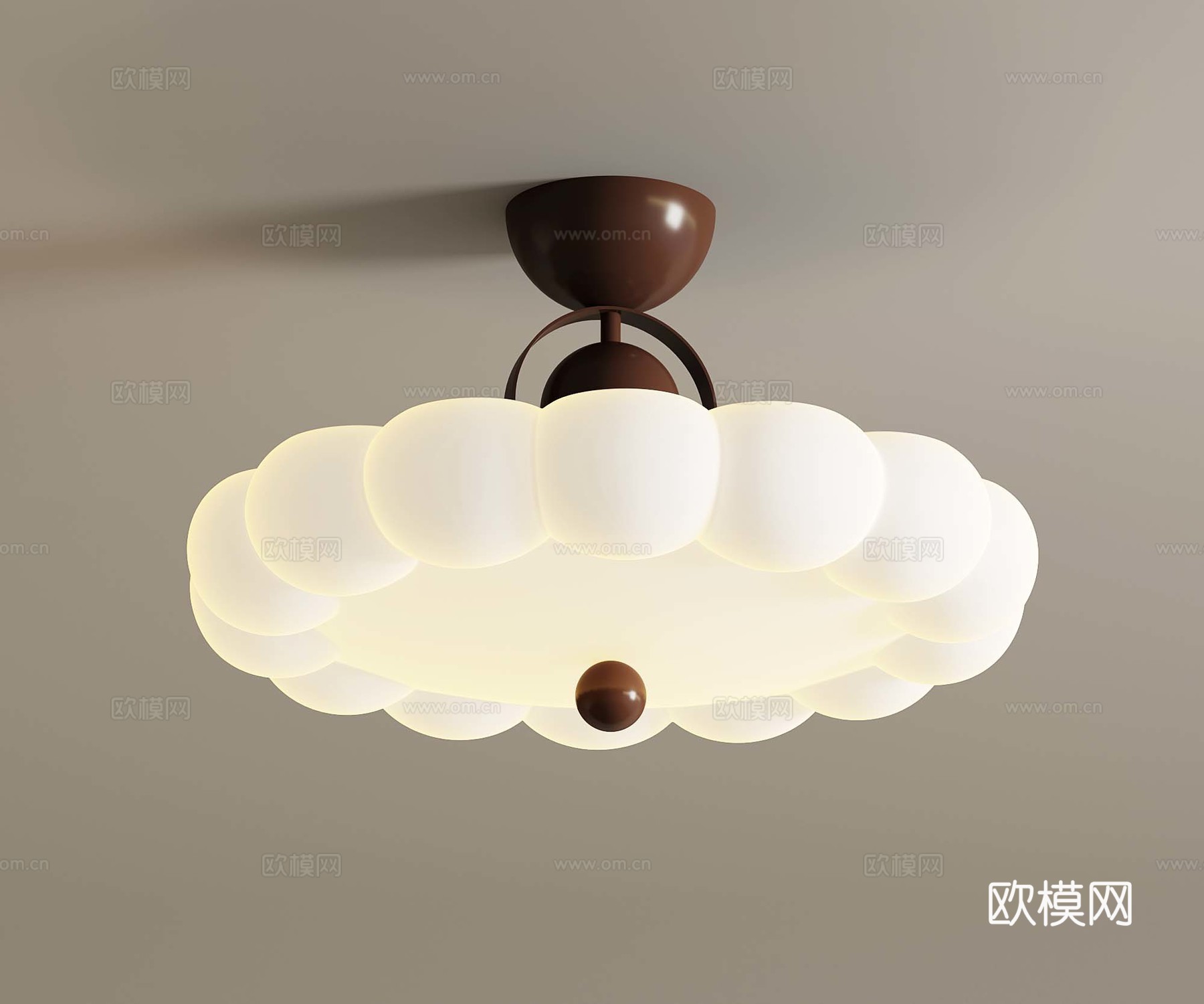 法式中古风吸顶灯su模型