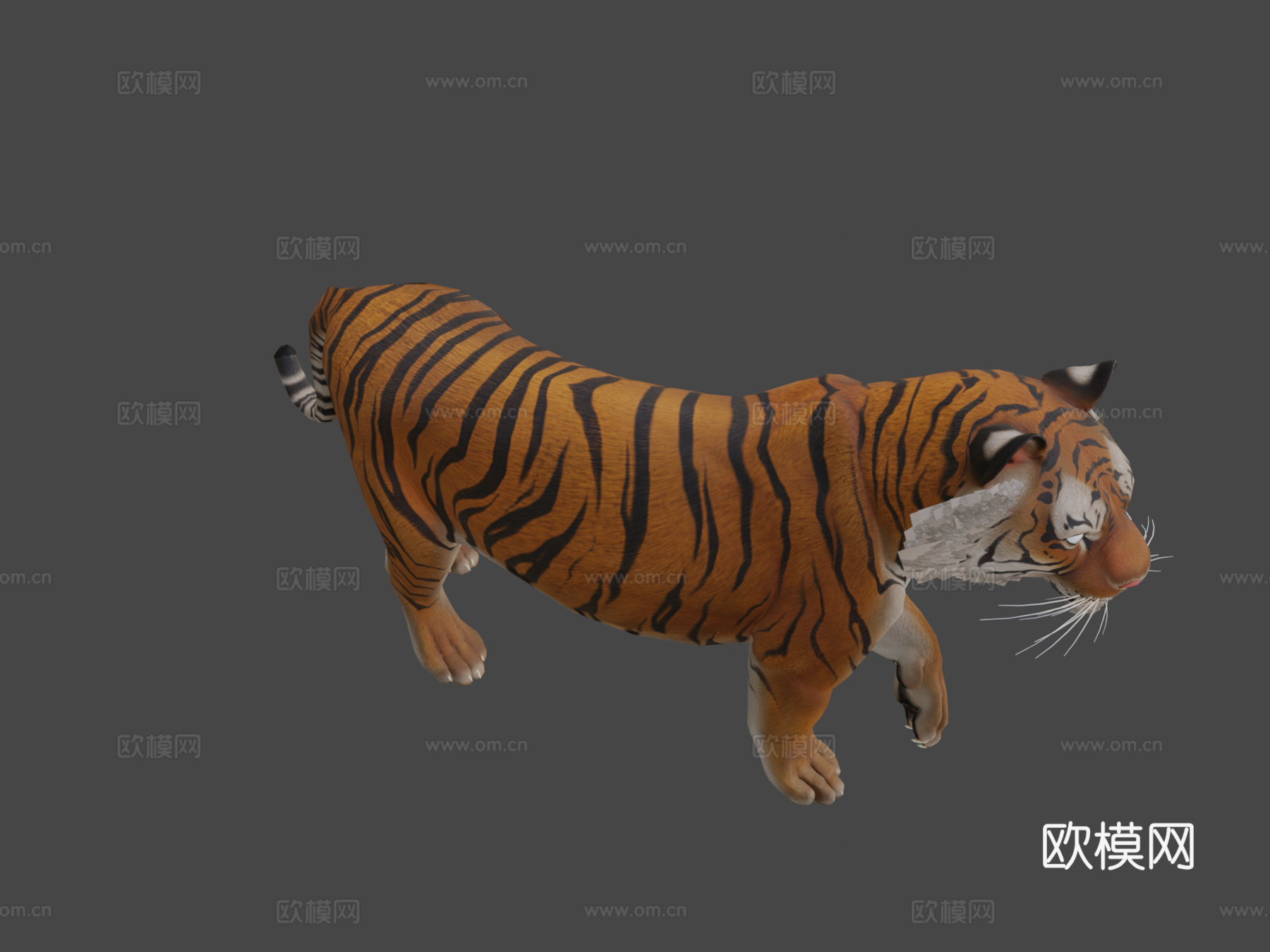 孟加拉虎3d模型