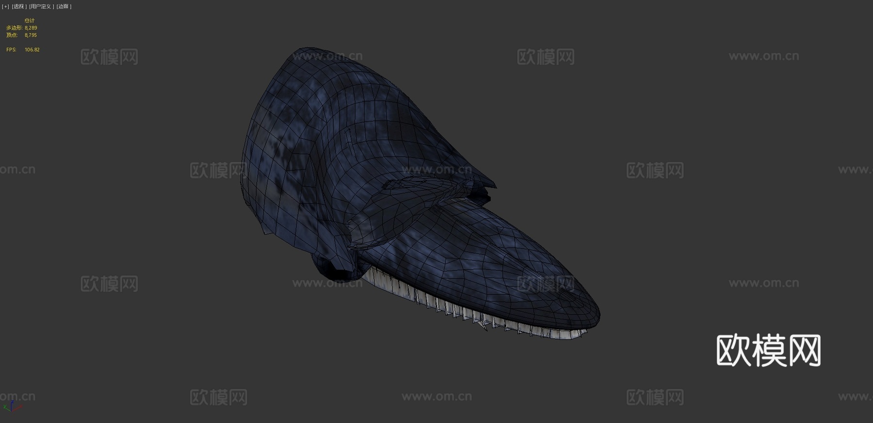 蓝鲸3d模型