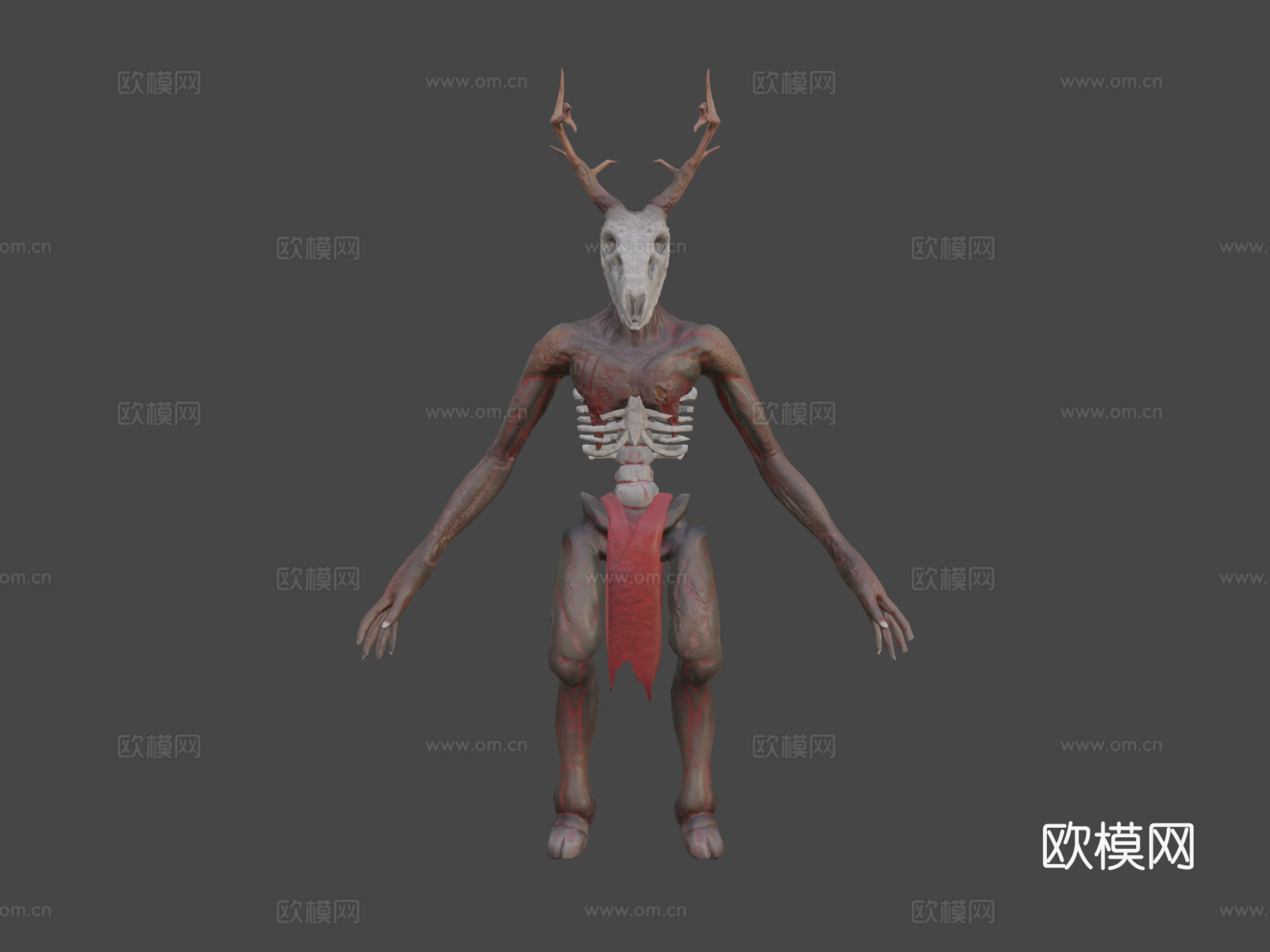 温迪戈3d模型