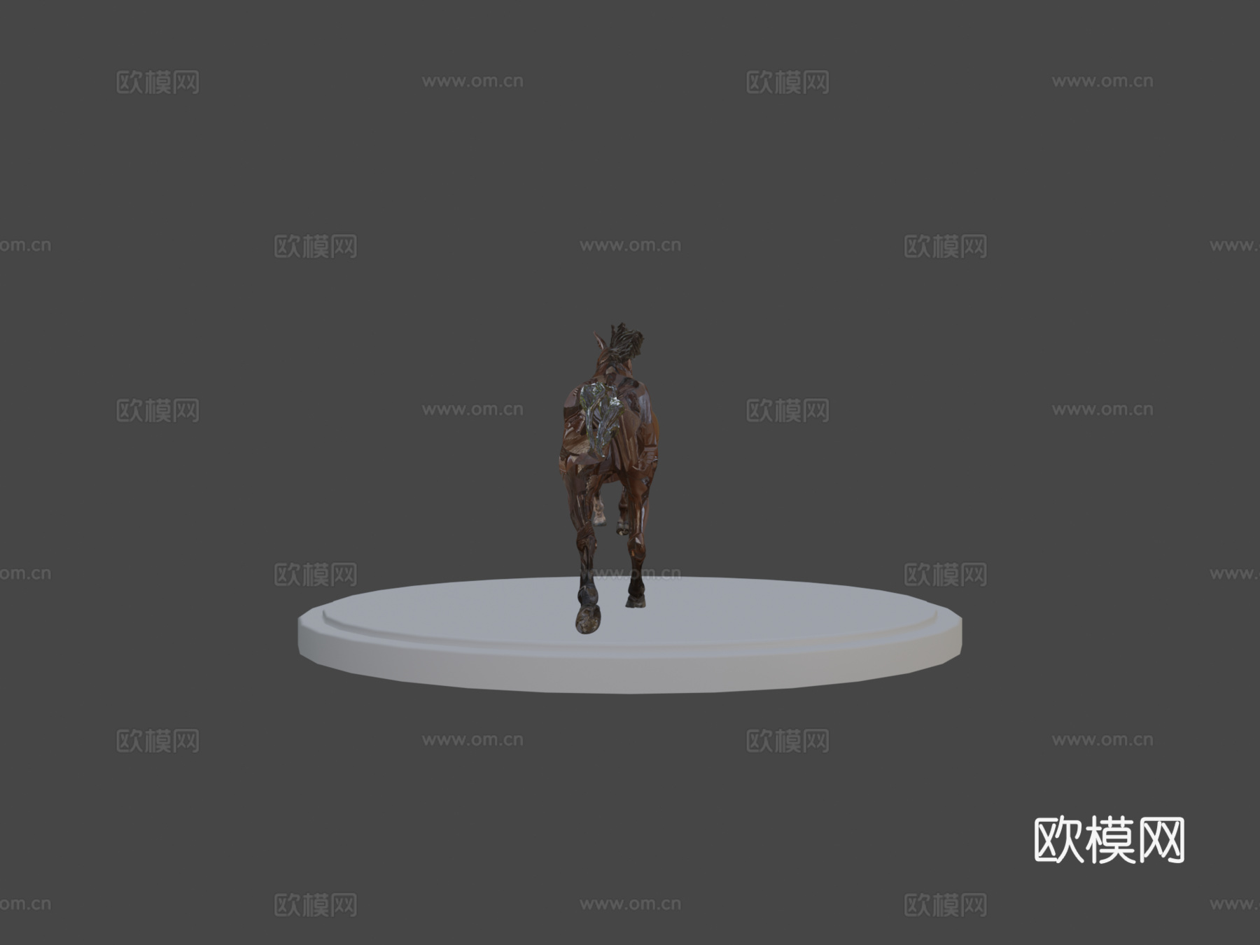 奔跑的马3d模型