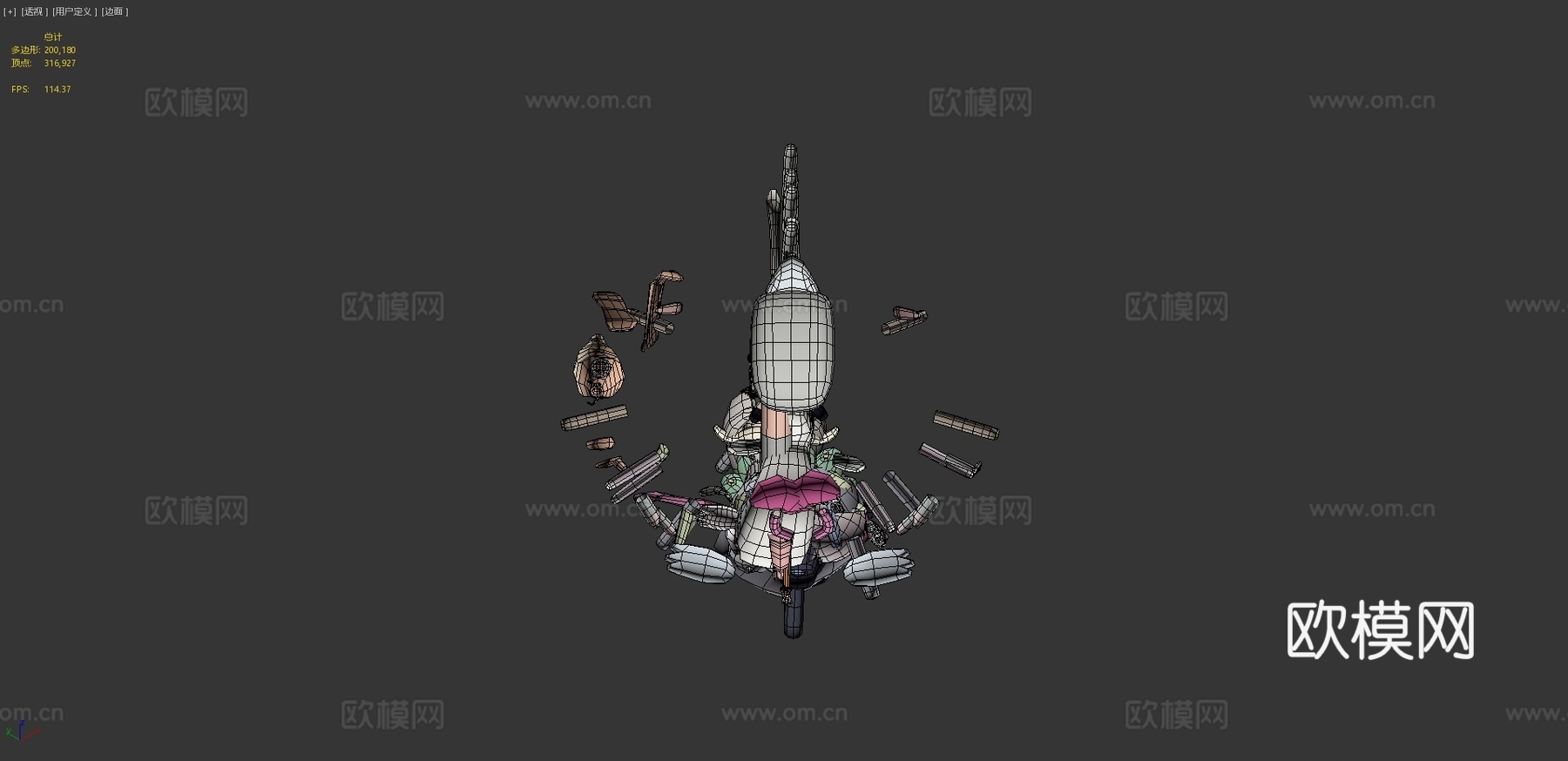 古怪系列终极包3d模型