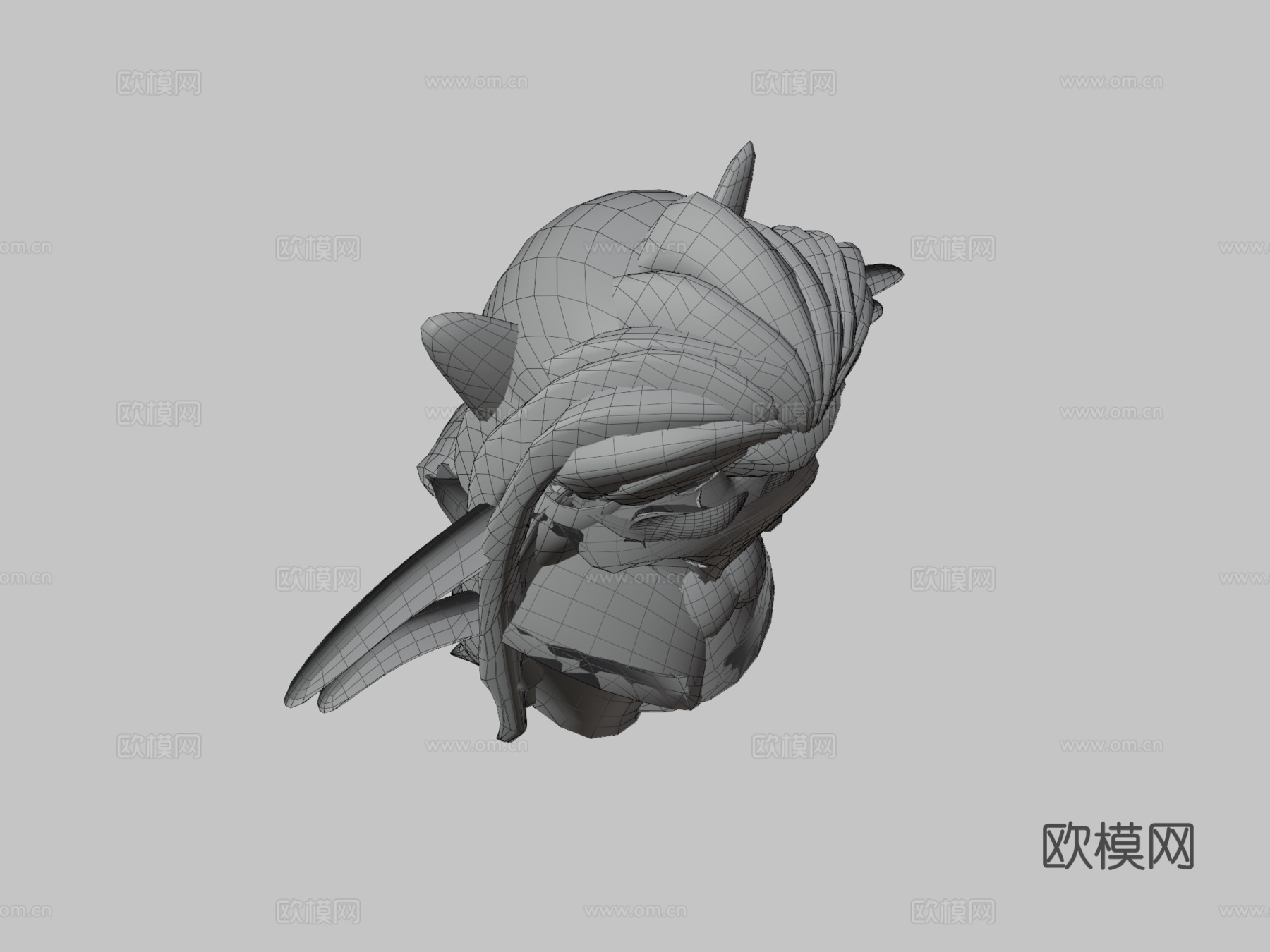千珏（英雄联盟）-绑定模型3d模型