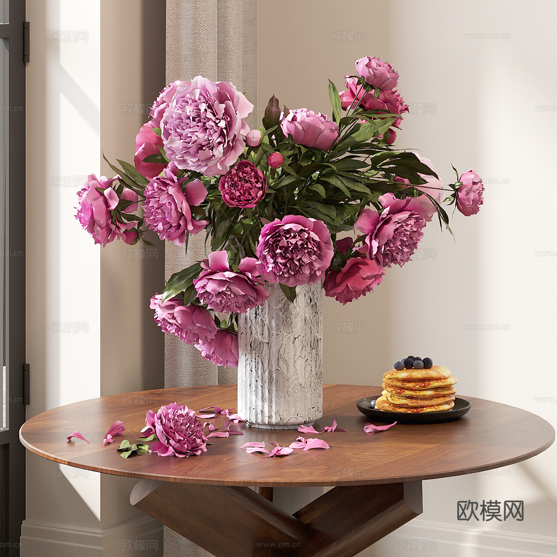 现代花艺摆件 花艺花瓶 插花花艺 花卉绿植3d模型