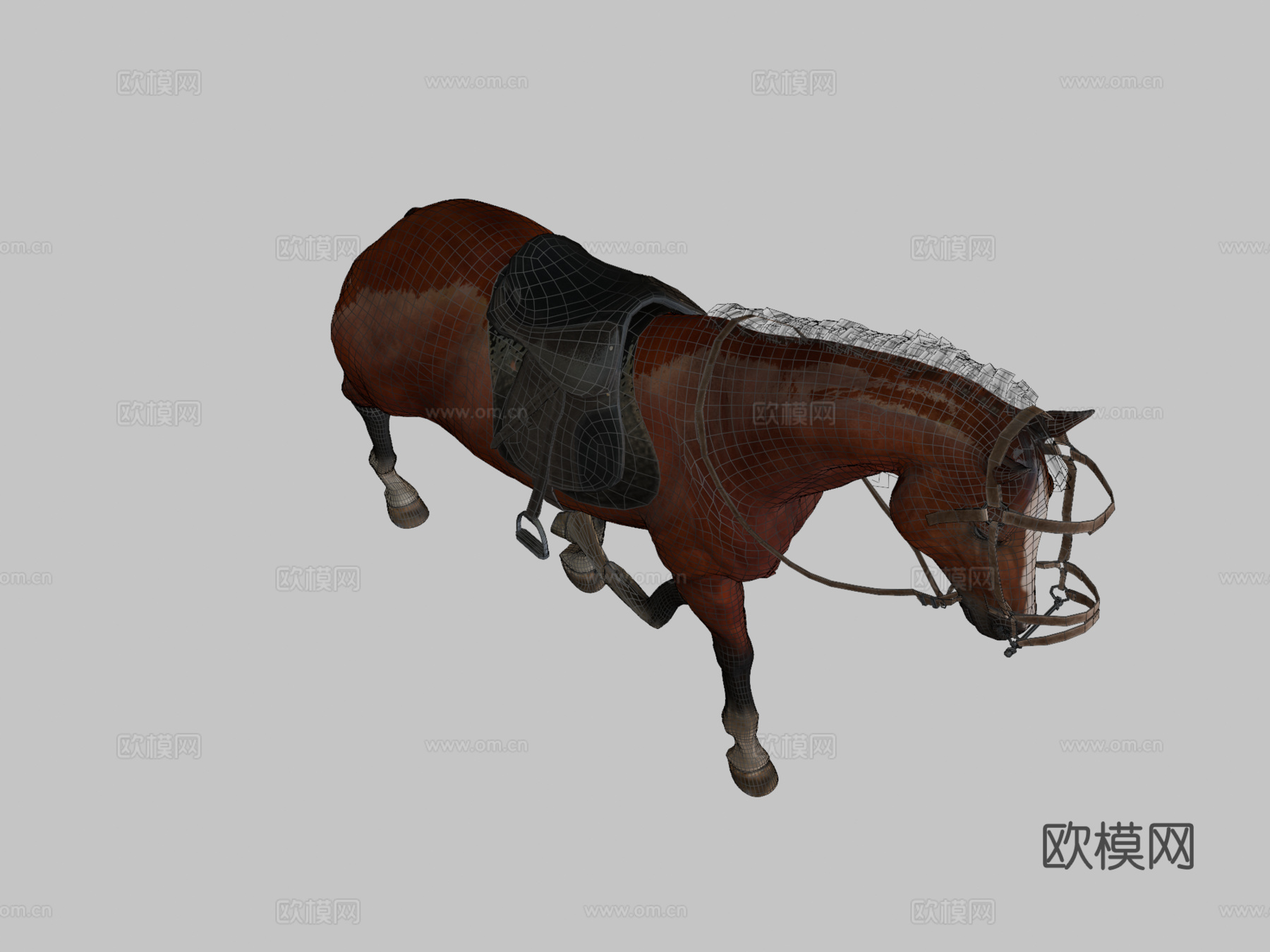马3d模型